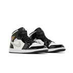 Air Jordan 1 Mid SE Black White Metallic Silver