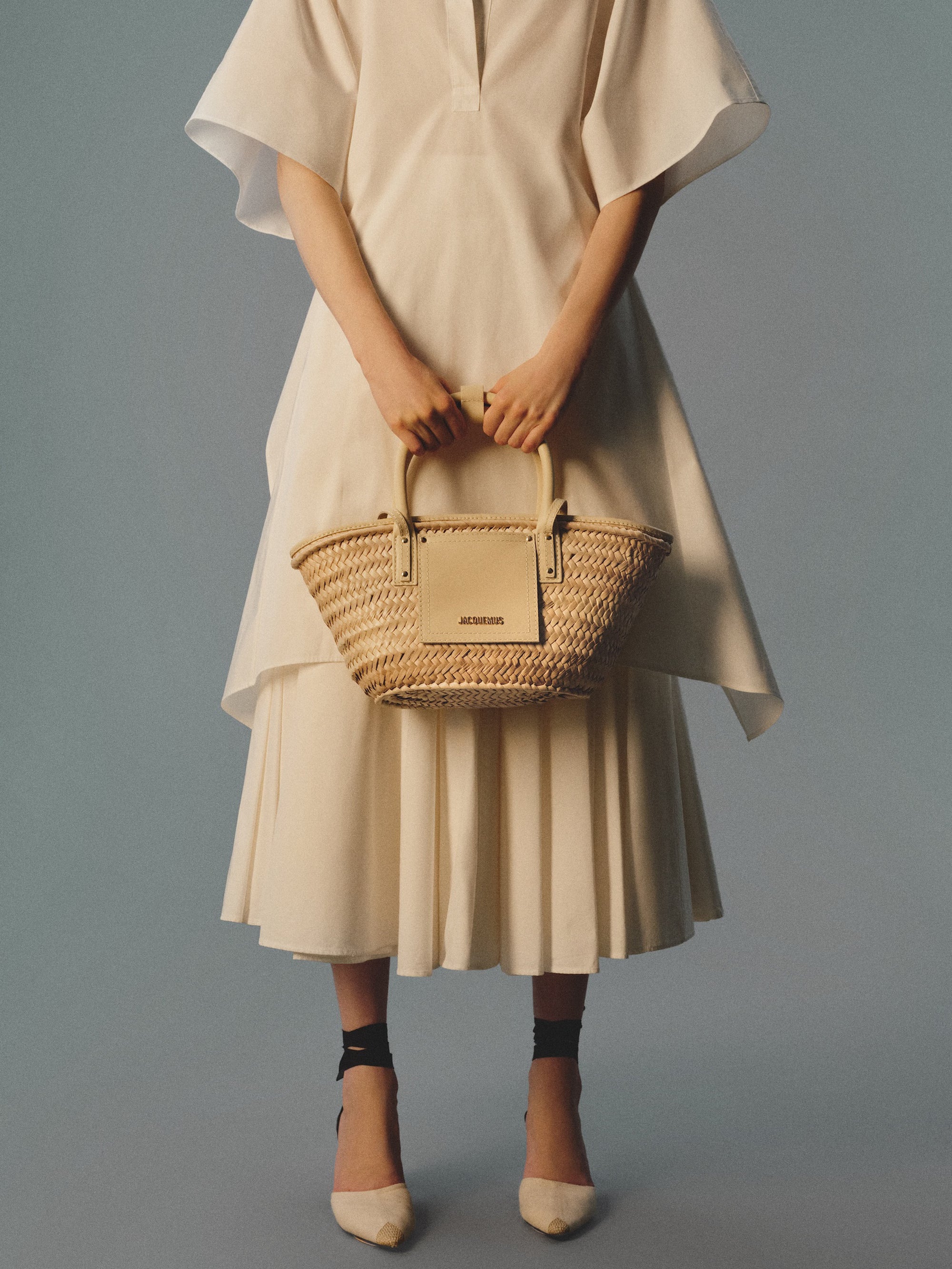 Jacquemus The Small Soli Basket Bag - Ivory