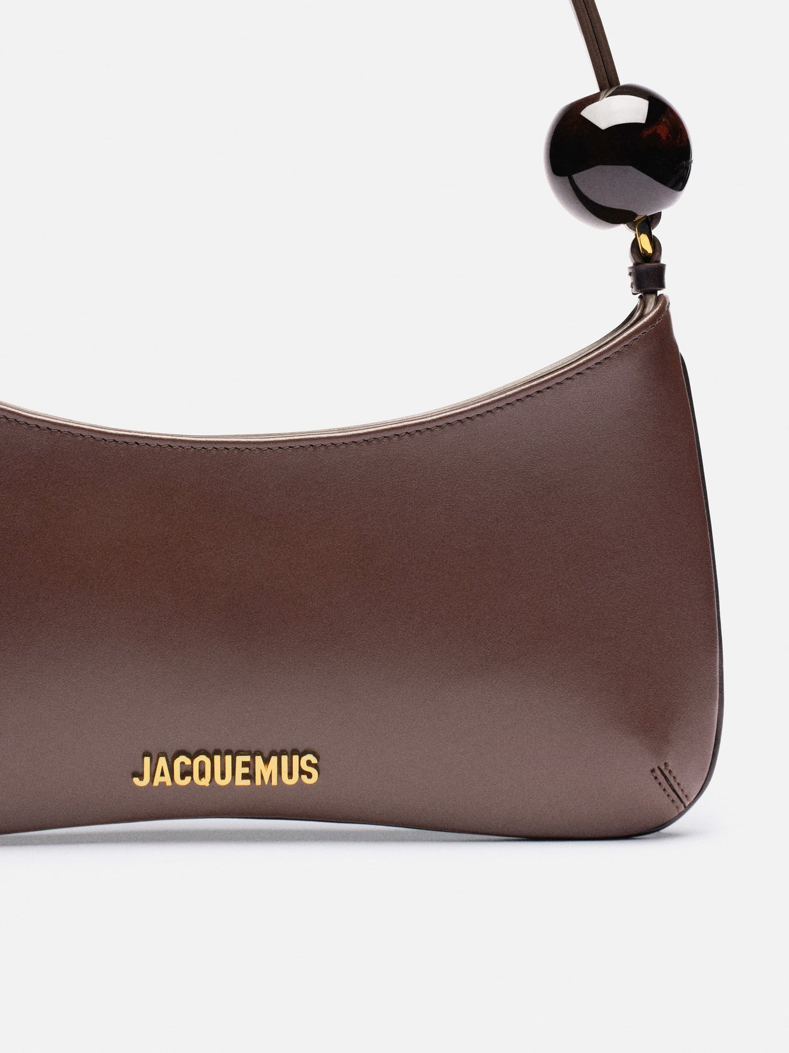 Jacquemus The Bisou Perle Bag - Medium Brown