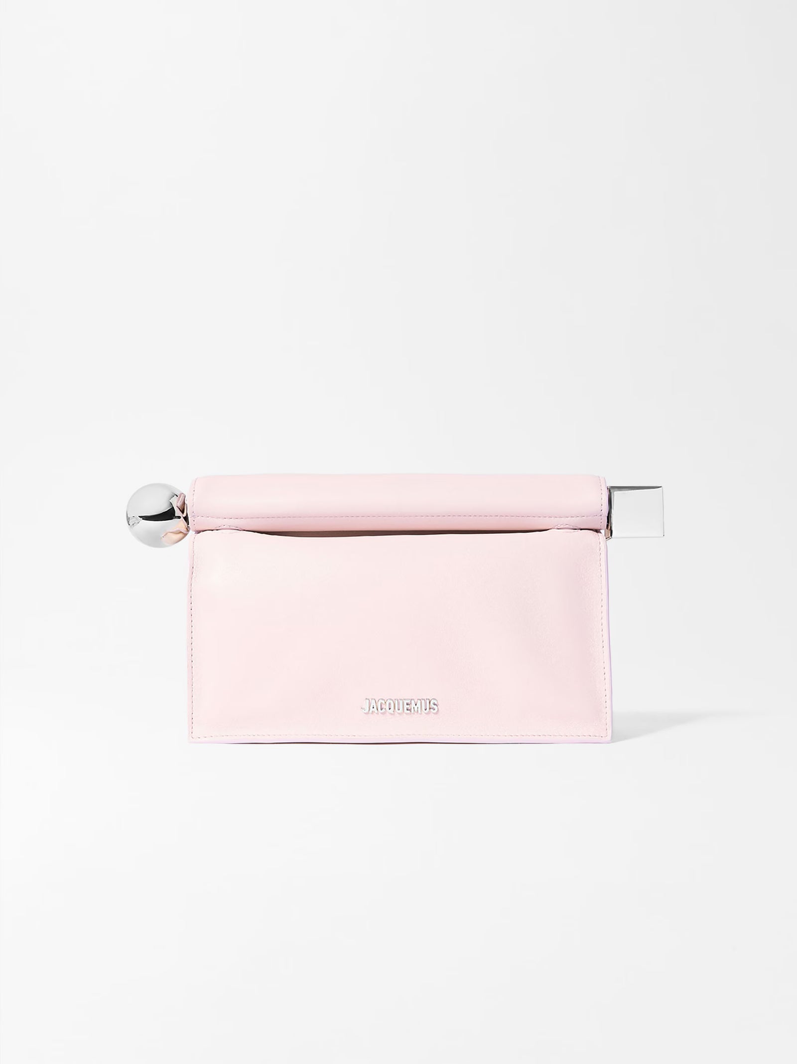 Jacquemus The Rond Carré Clutch Bag - Peach
