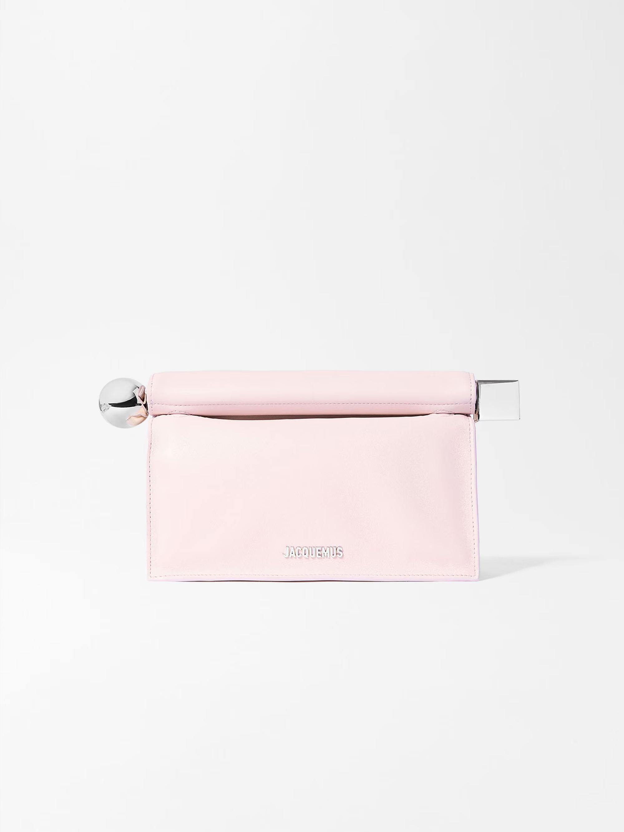 Jacquemus The Rond Carré Clutch Bag - Peach