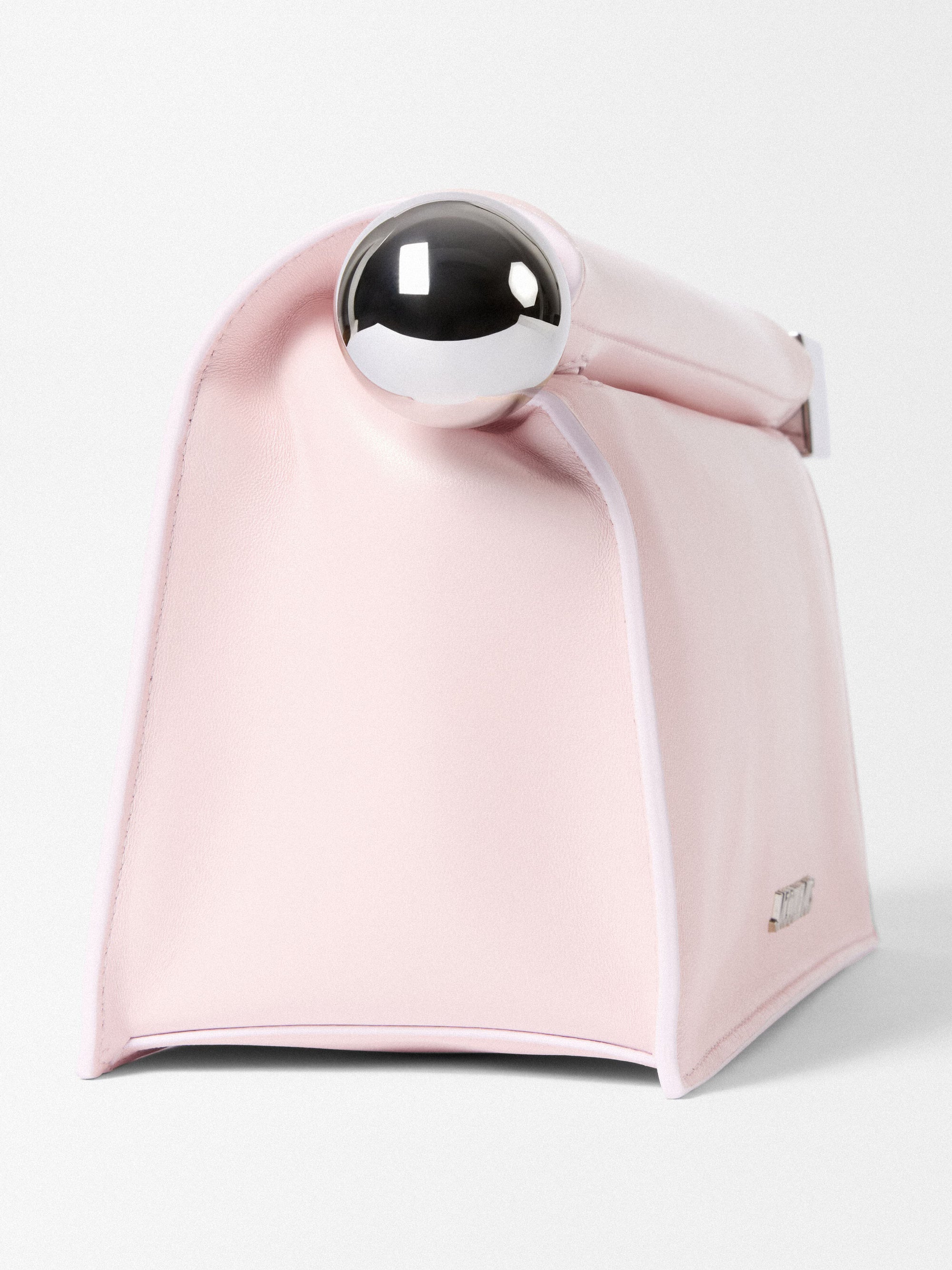 Jacquemus The Rond Carré Clutch Bag - Peach