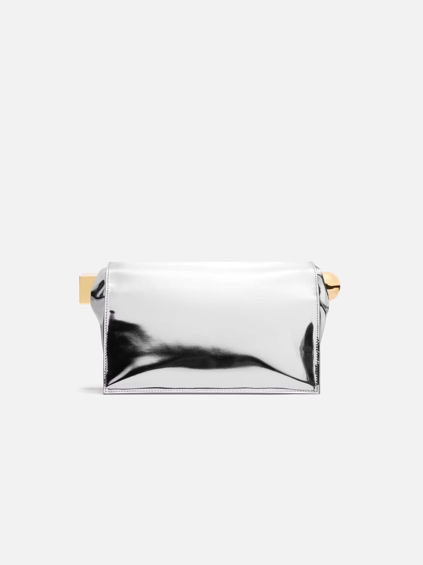 Jacquemus The Rond Carré Clutch Bag - Silver