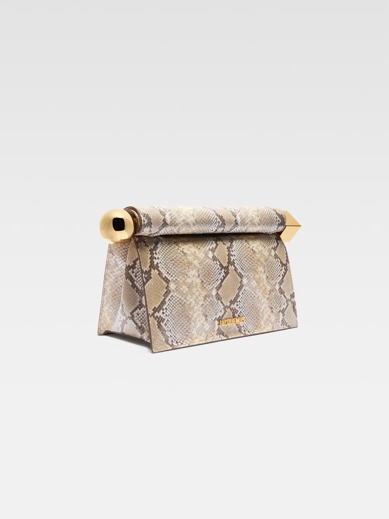 Jacquemus The Rond Carré Clutch Bag - Beige
