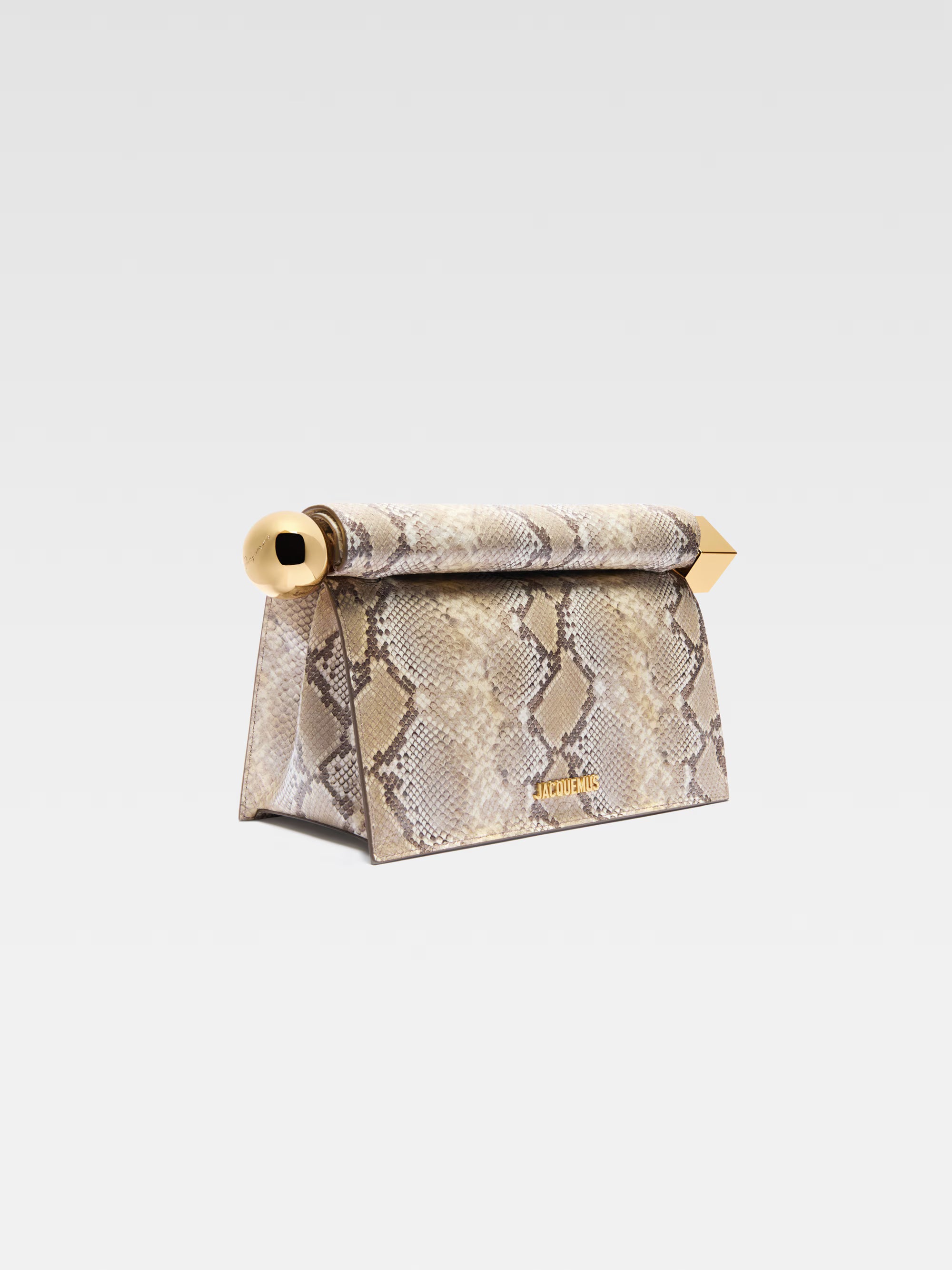 Jacquemus The Rond Carré Clutch Bag - Beige