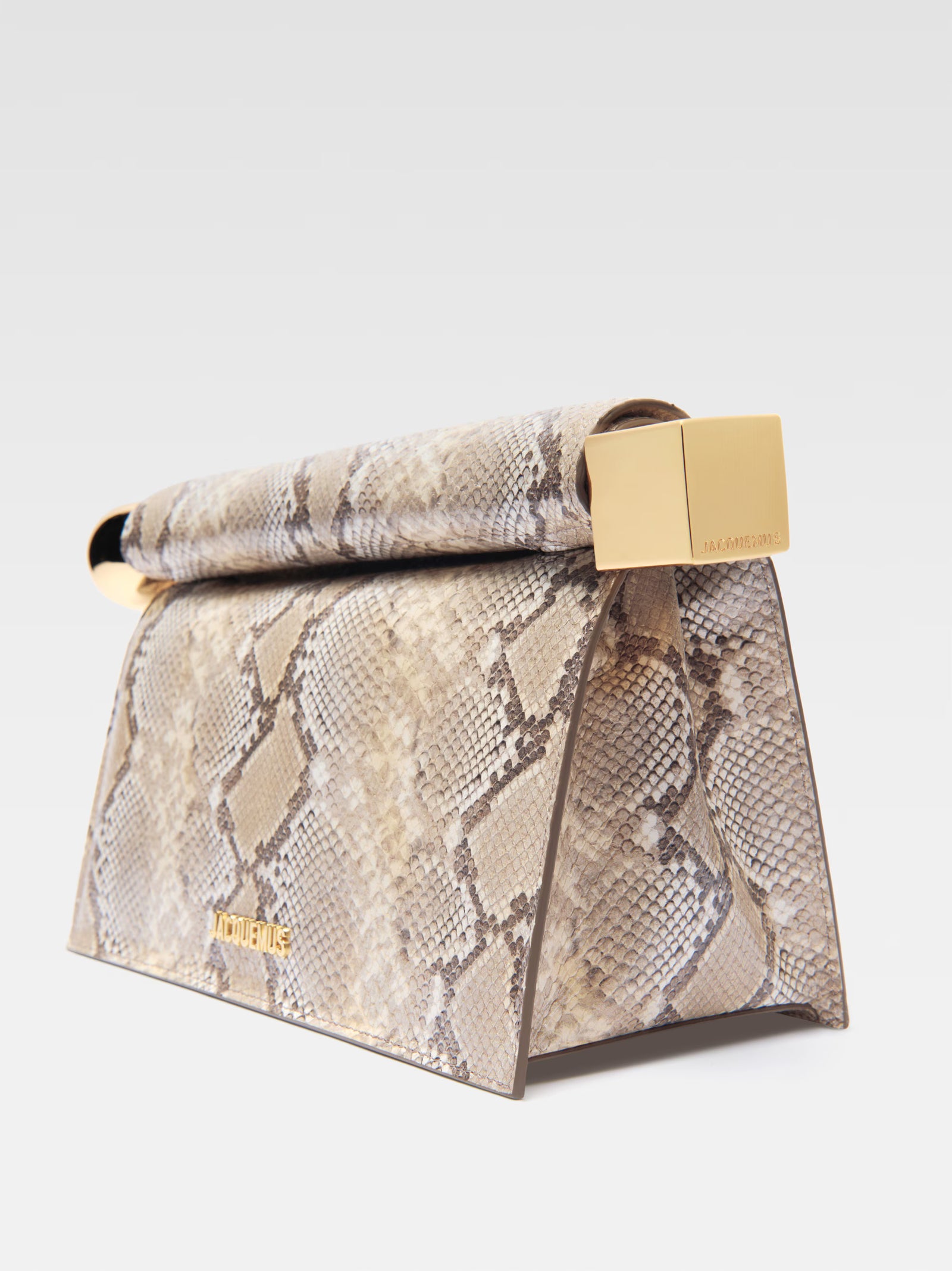 Jacquemus The Rond Carré Clutch Bag - Beige