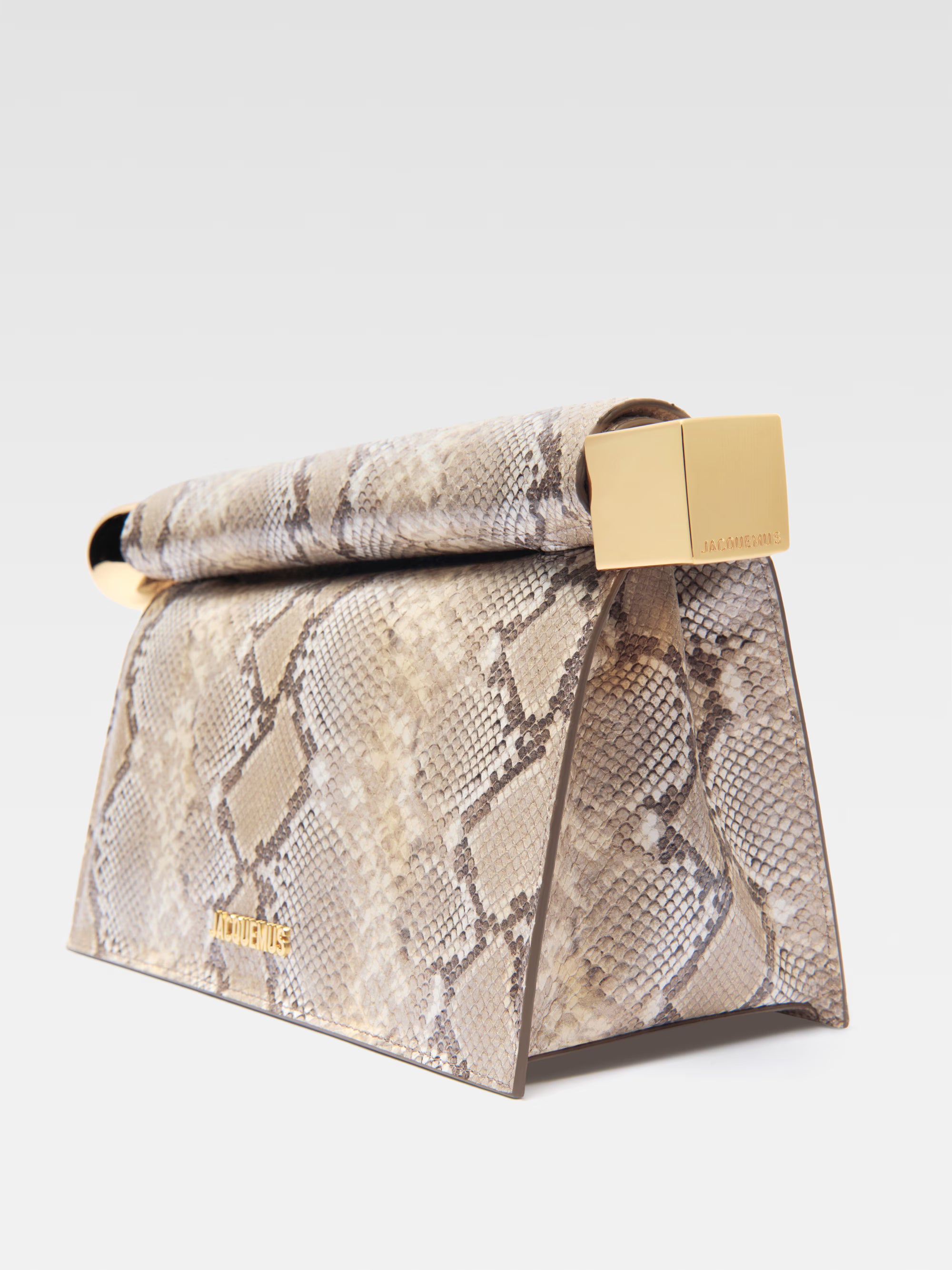 Jacquemus The Rond Carré Clutch Bag - Beige
