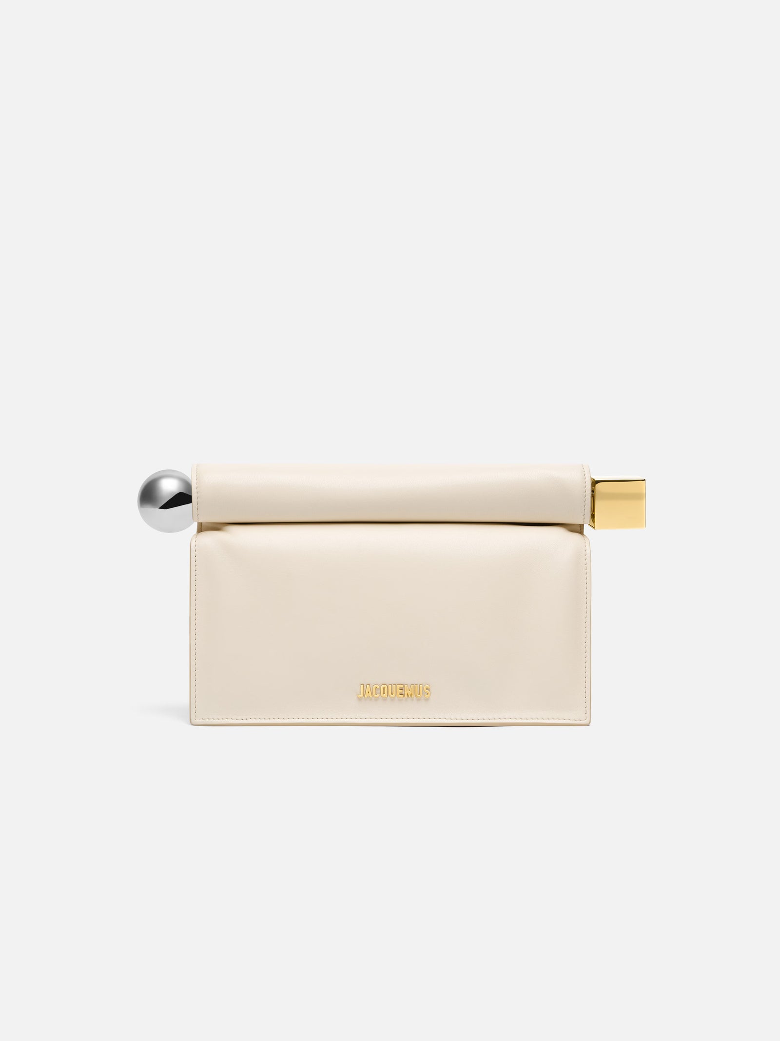 Jacquemus The Rond Carré Clutch Bag - Light Ivory