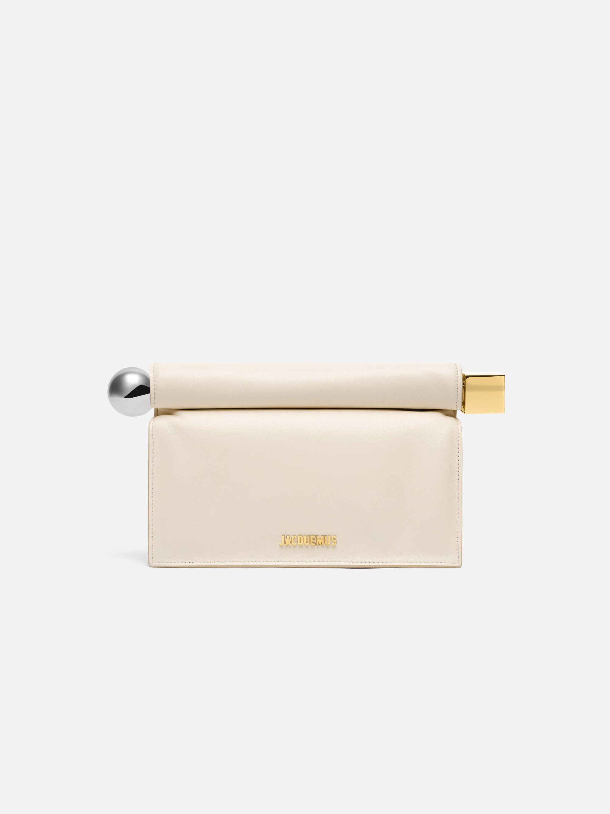 Jacquemus The Rond Carré Clutch Bag - Light Ivory