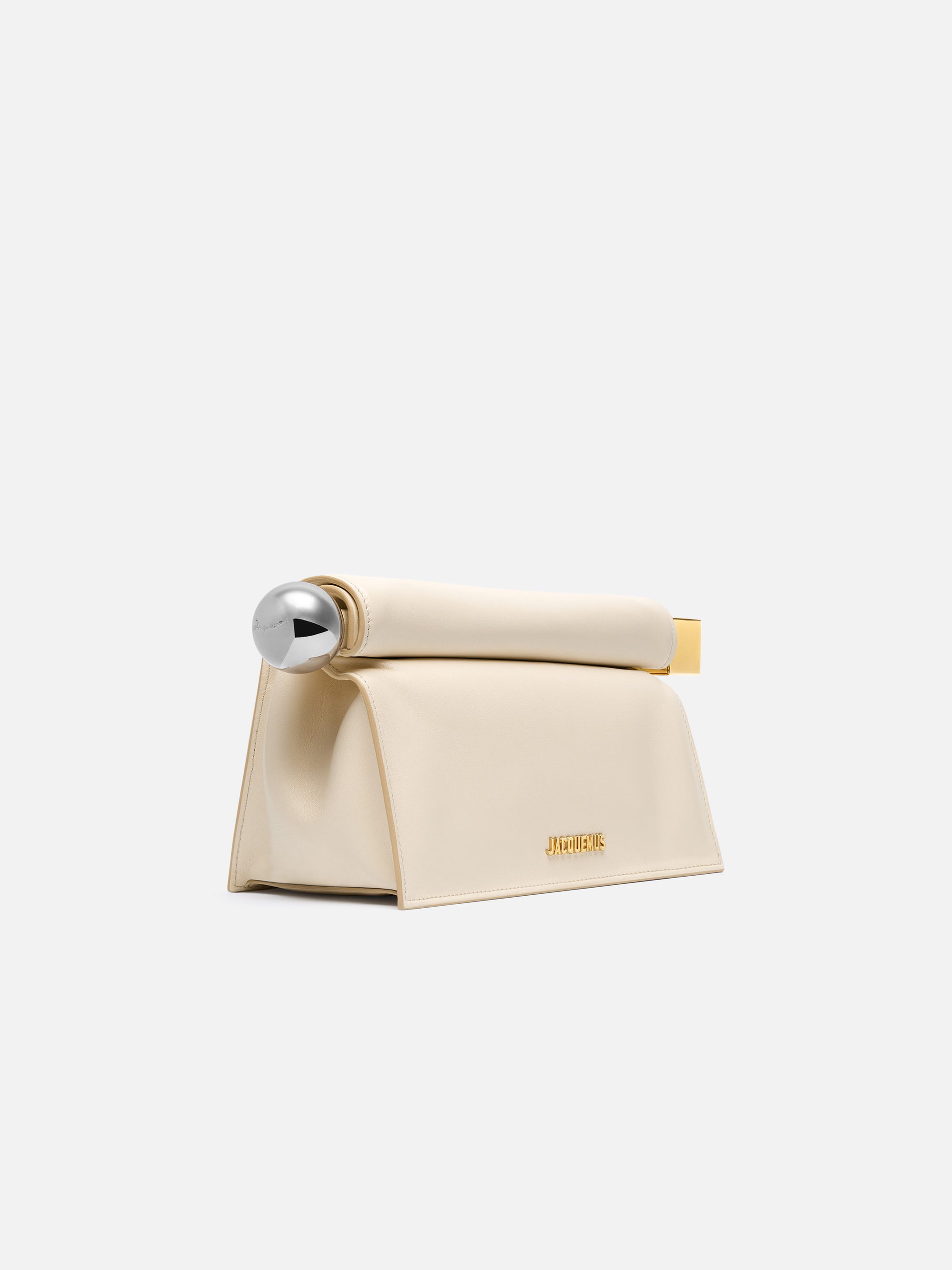 Jacquemus The Rond Carré Clutch Bag - Light Ivory