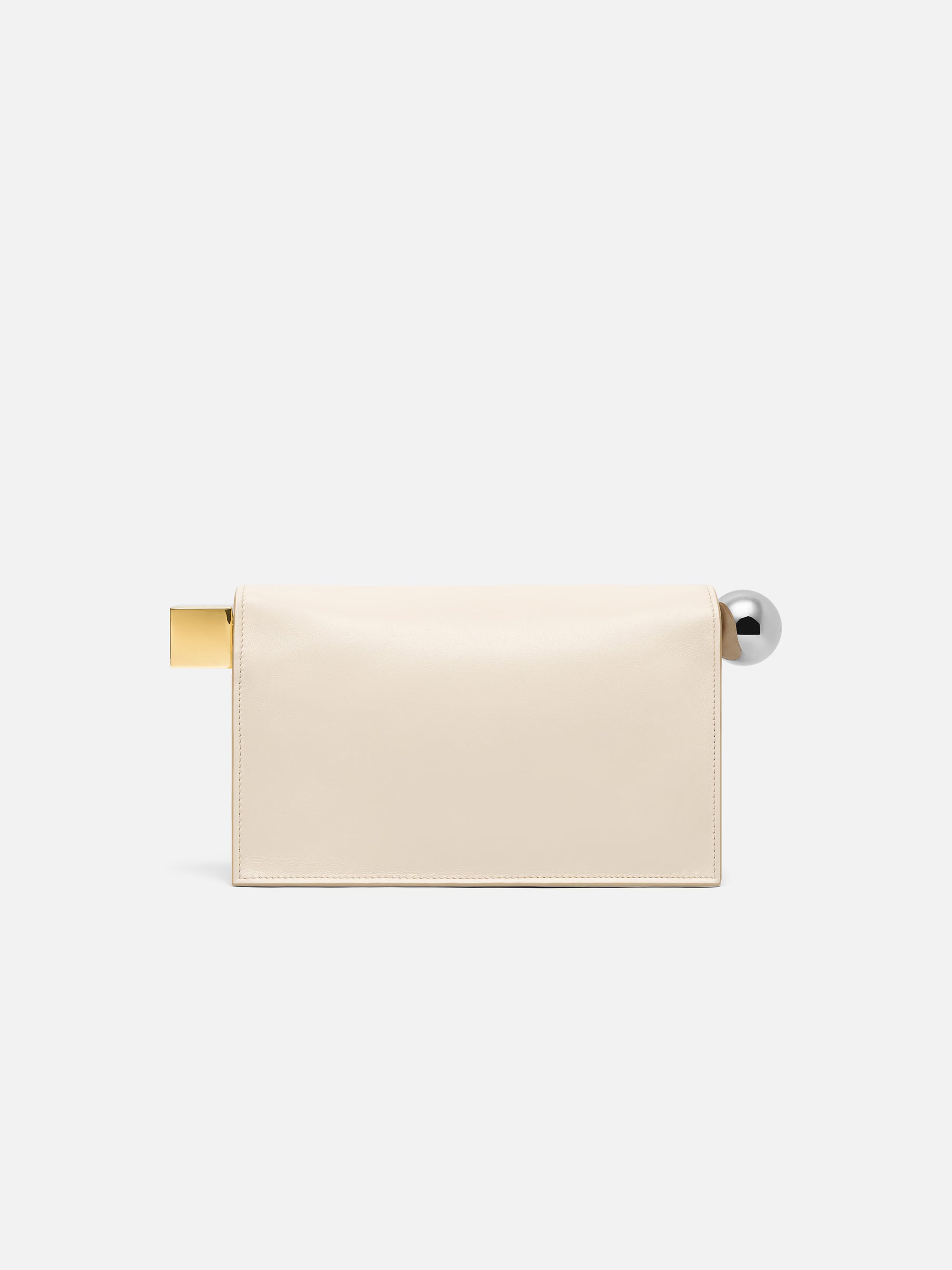 Jacquemus The Rond Carré Clutch Bag - Light Ivory
