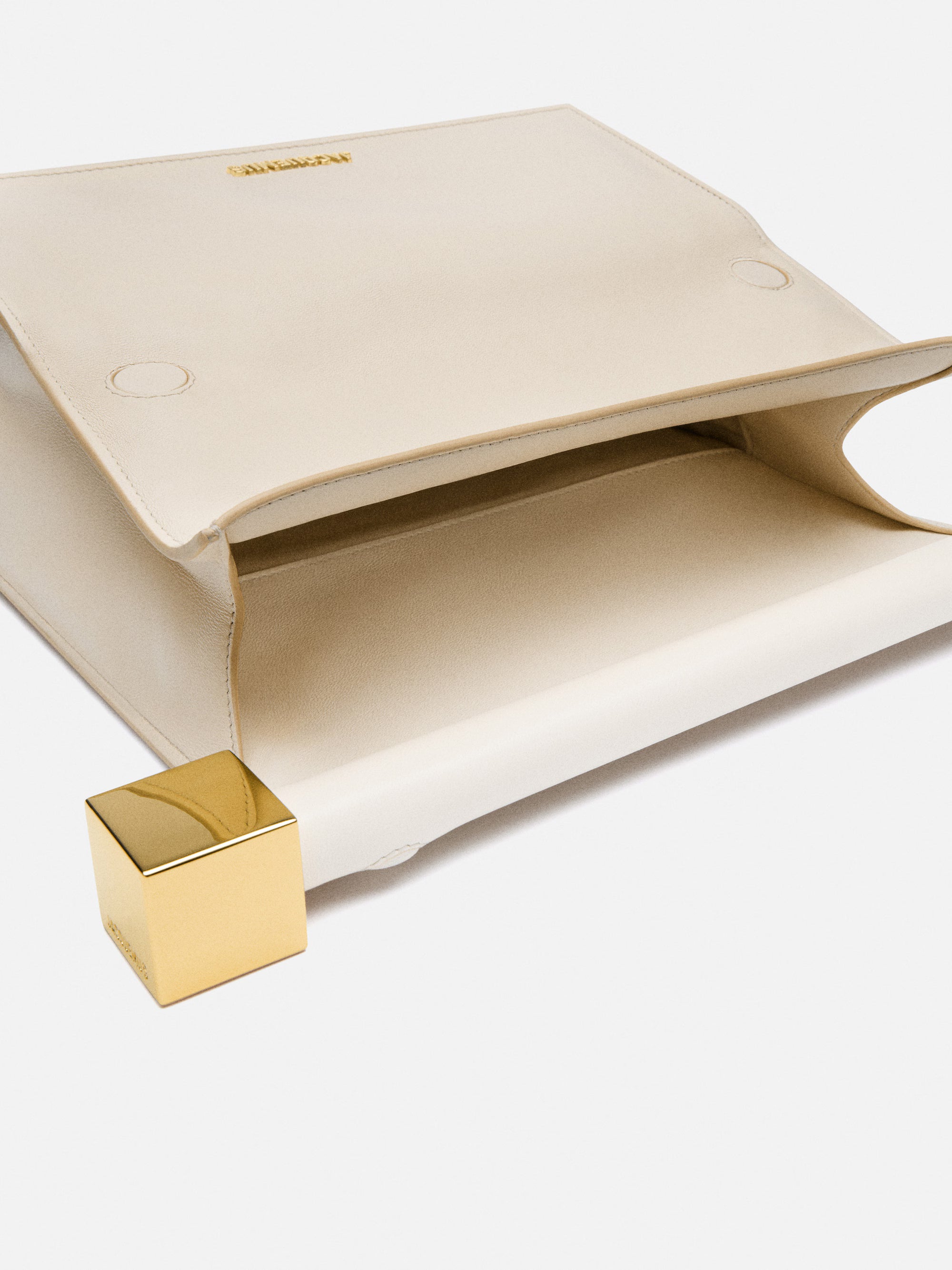 Jacquemus The Rond Carré Clutch Bag - Light Ivory