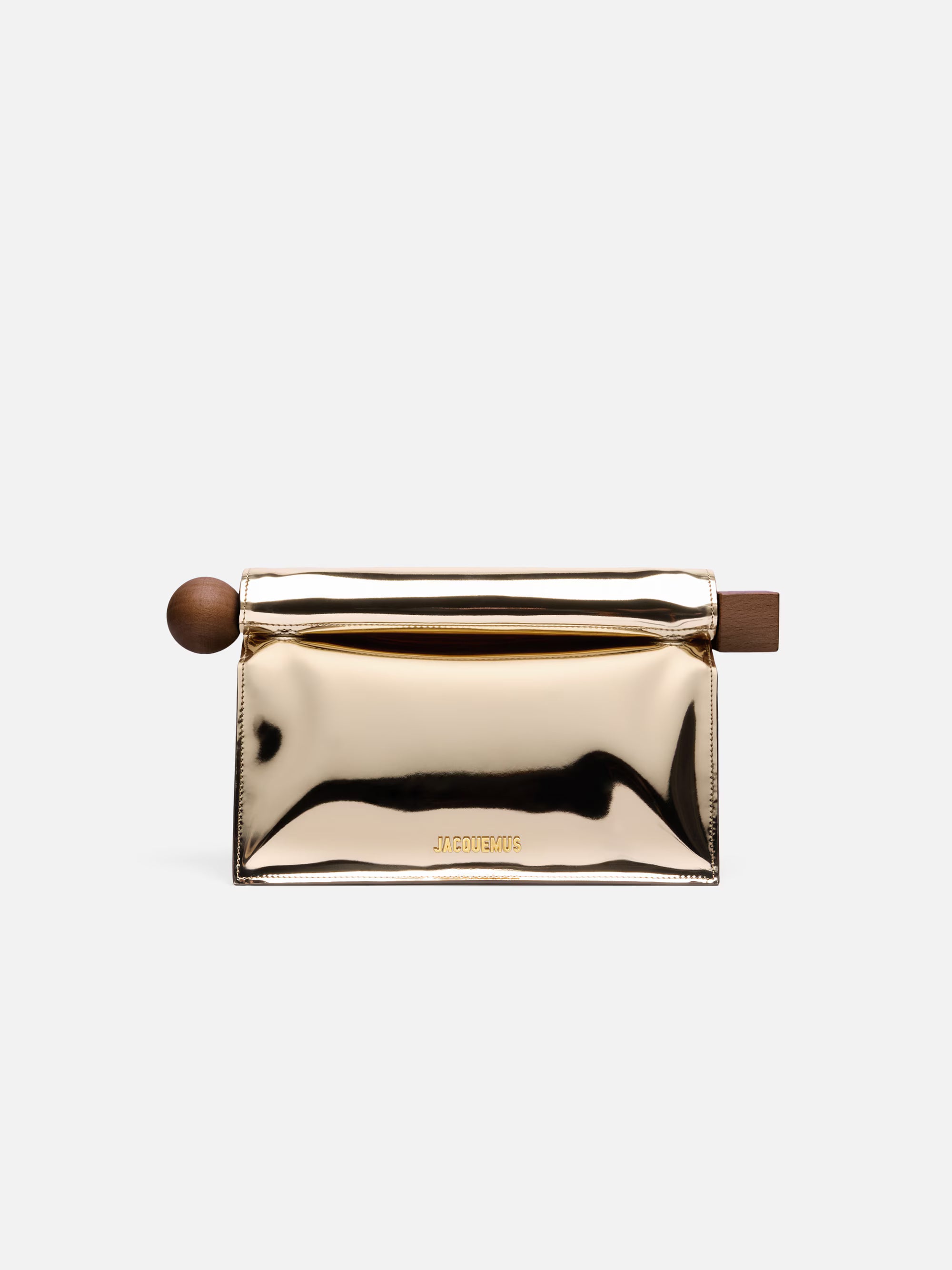 Jacquemus The Rond Carré Clutch Bag - Gold