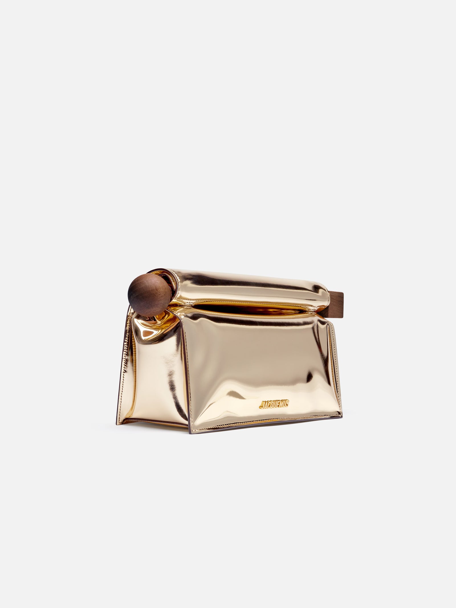 Jacquemus The Rond Carré Clutch Bag - Gold