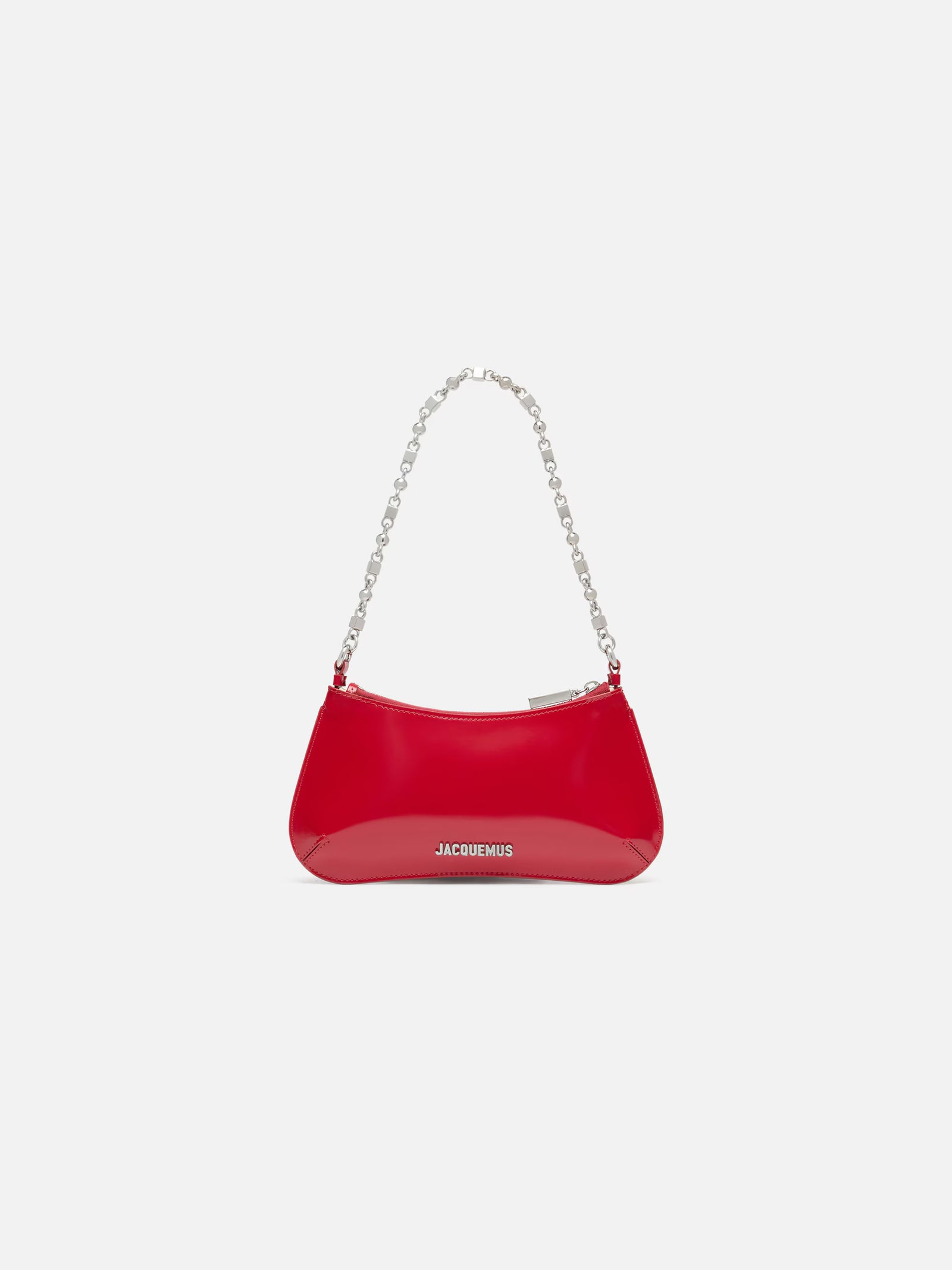 Jacquemus The Small Bisou Chaîne Bag - Red/Silver