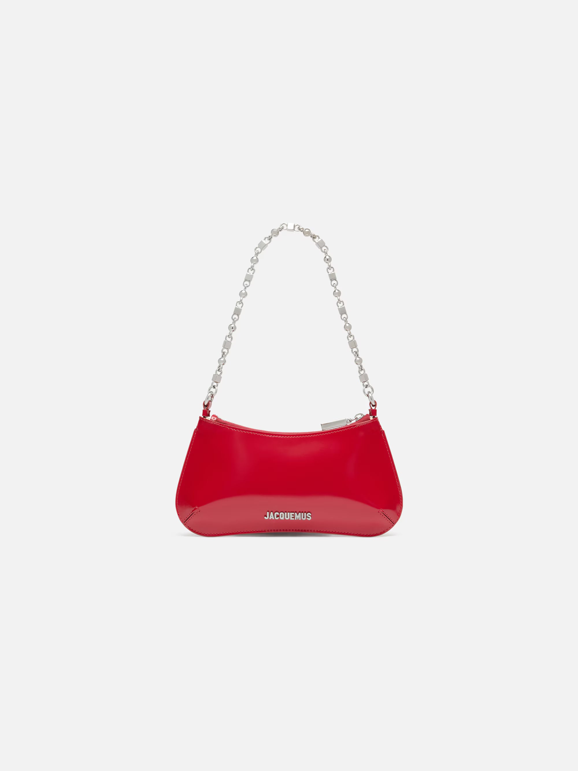 Jacquemus The Small Bisou Chaîne Bag - Red/Silver