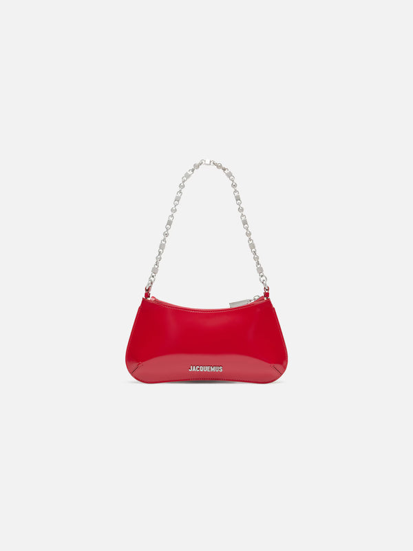 Jacquemus The Small Bisou Chaîne Bag - Red/Silver