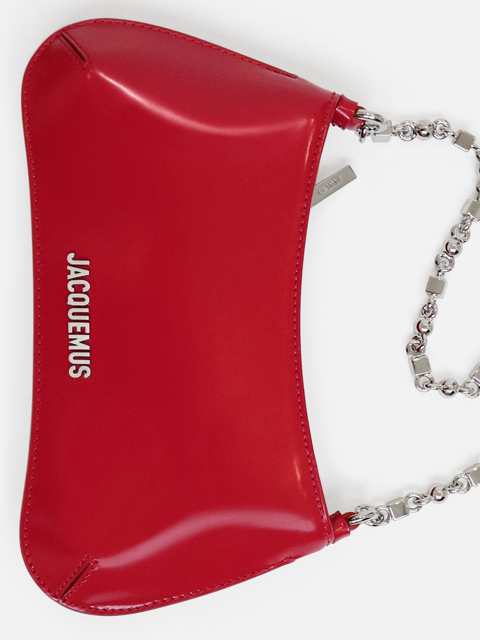 Jacquemus The Small Bisou Chaîne Bag - Red/Silver