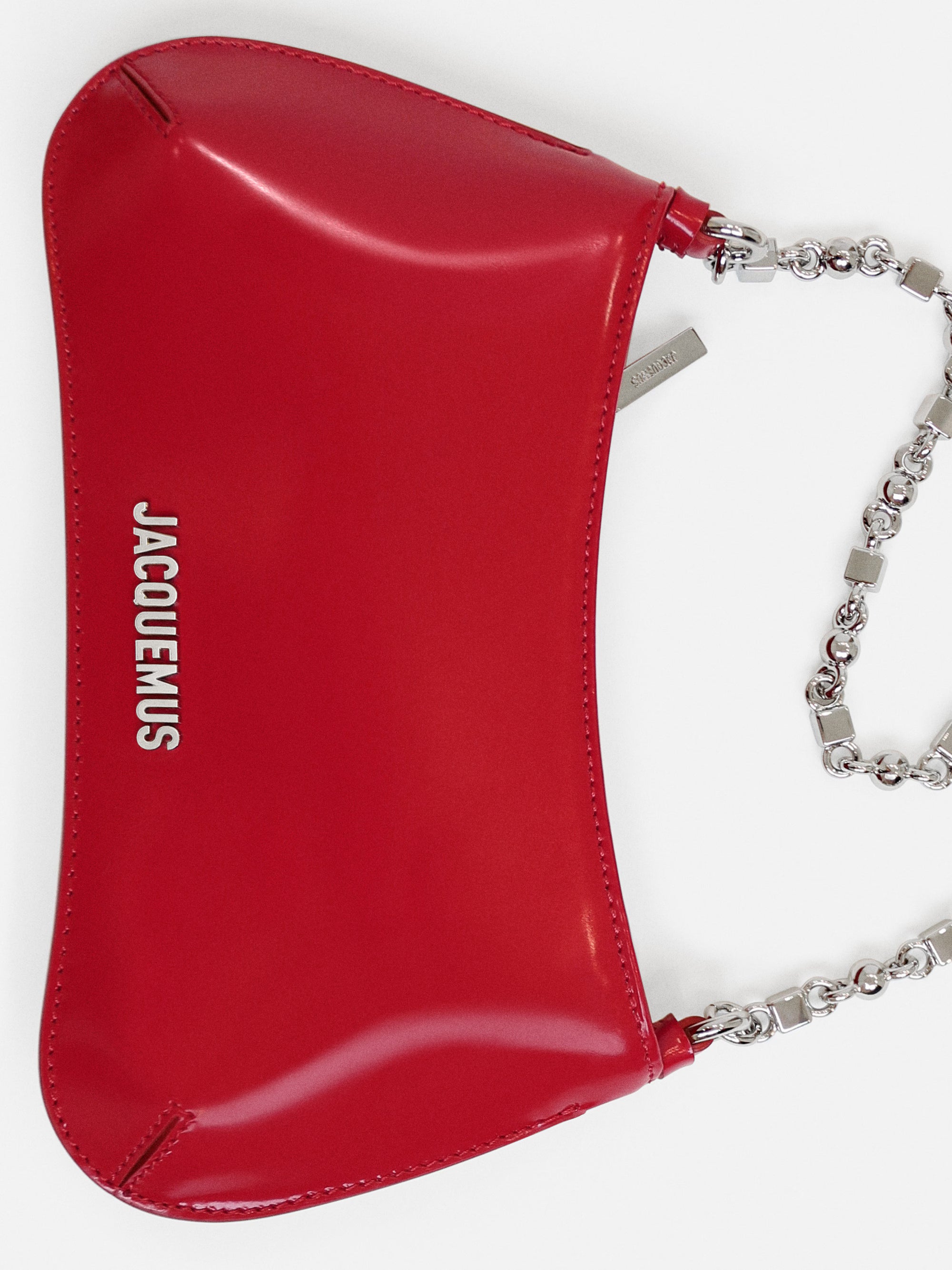 Jacquemus The Small Bisou Chaîne Bag - Red/Silver
