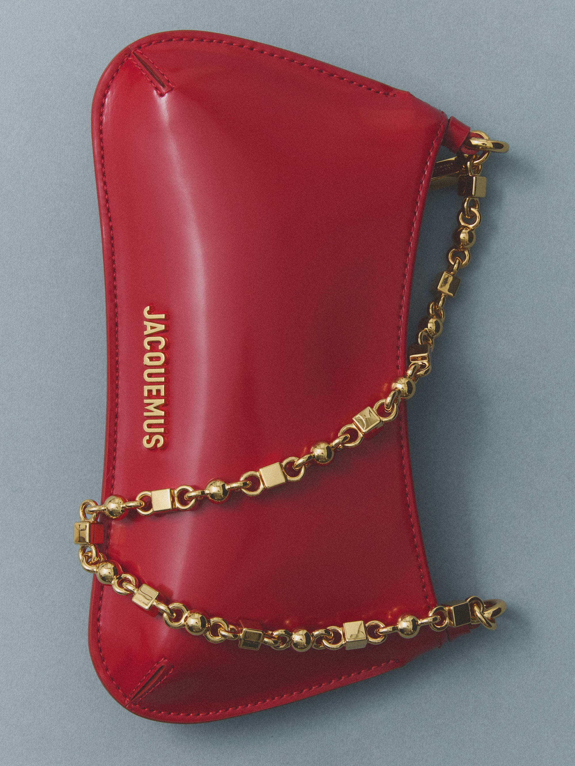 Jacquemus The Small Bisou Chaîne Bag - Red/Gold