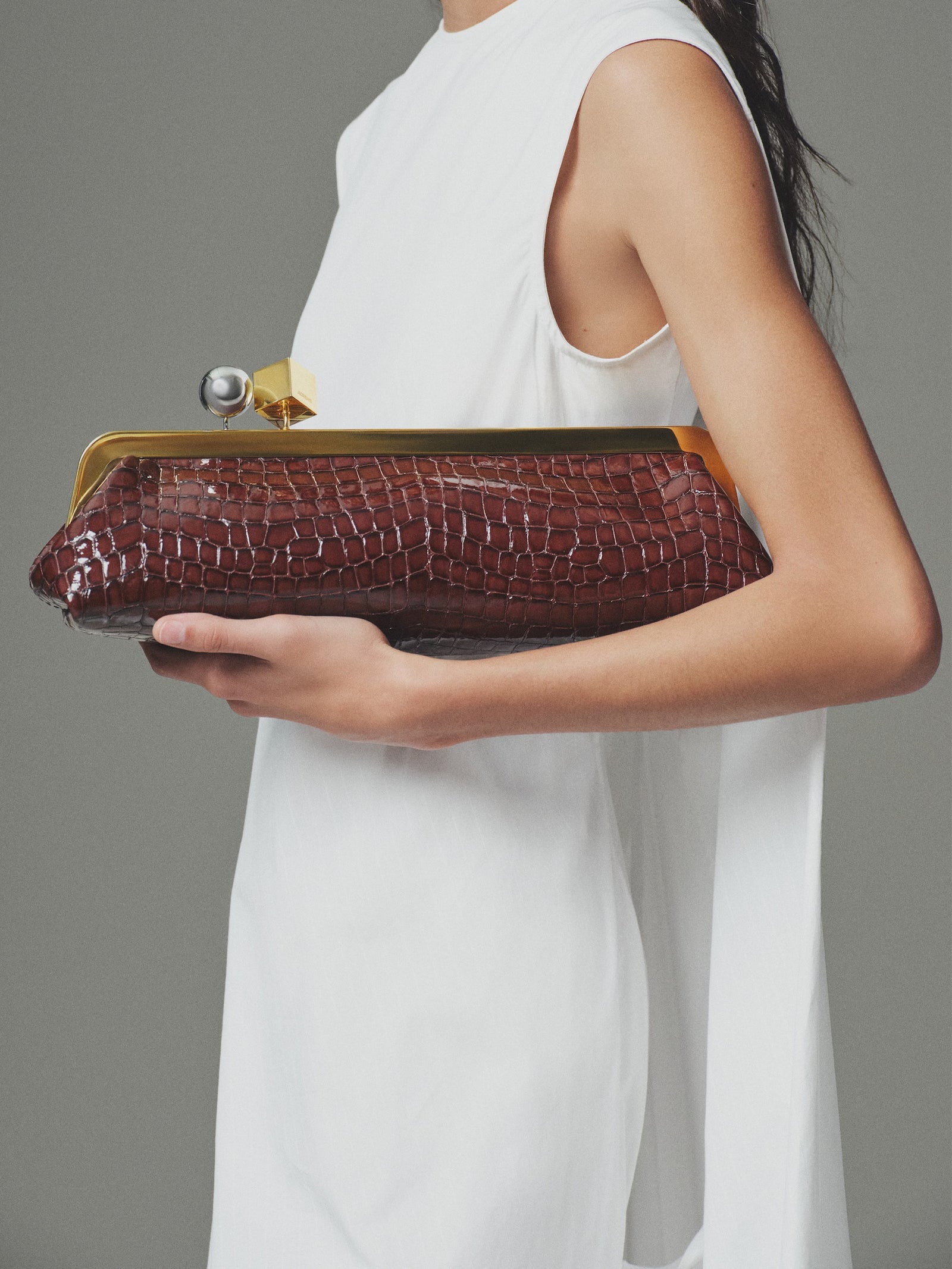 Jacquemus The Salon Clutch Bag - Brown