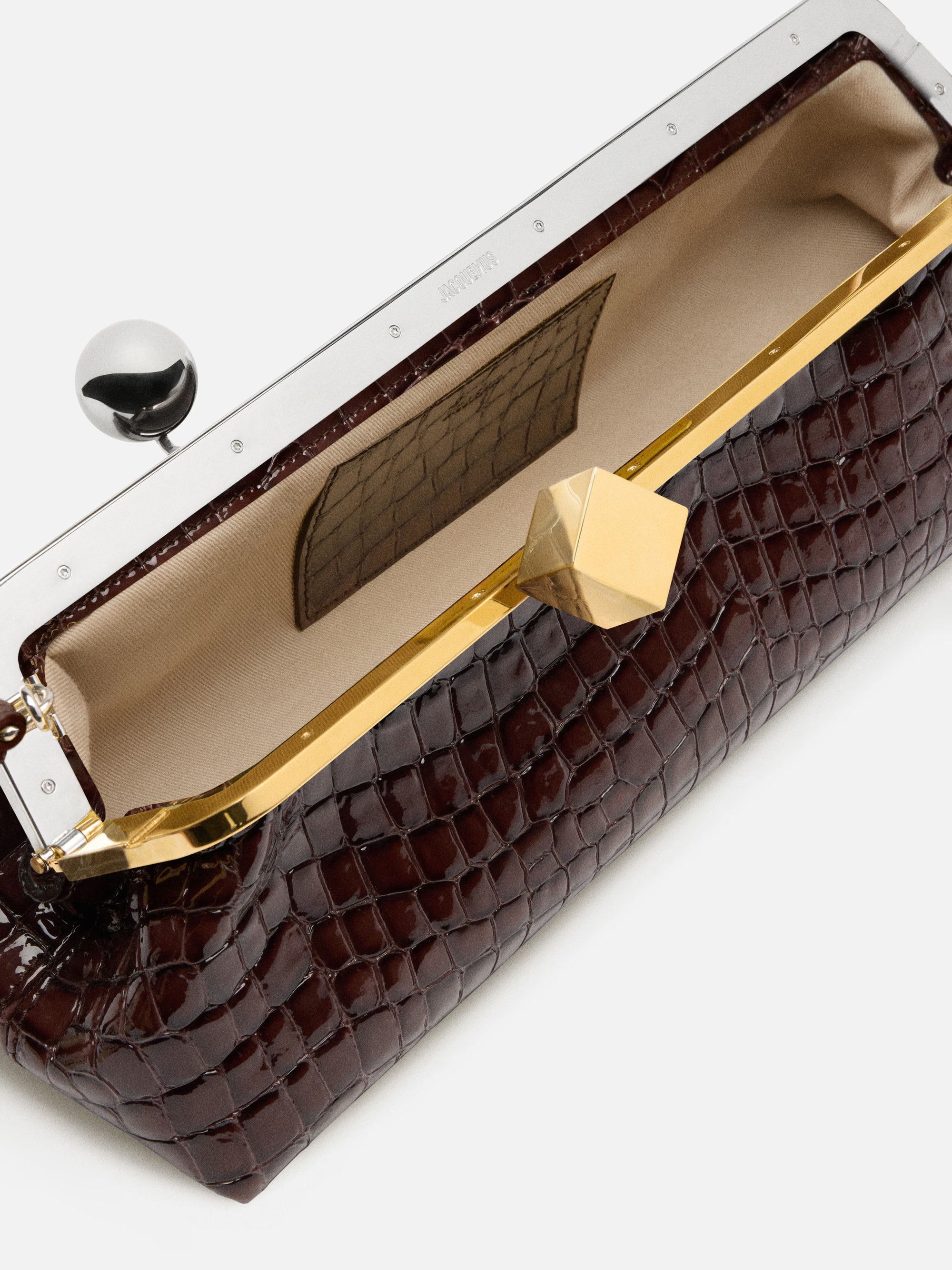 Jacquemus The Salon Clutch Bag - Brown