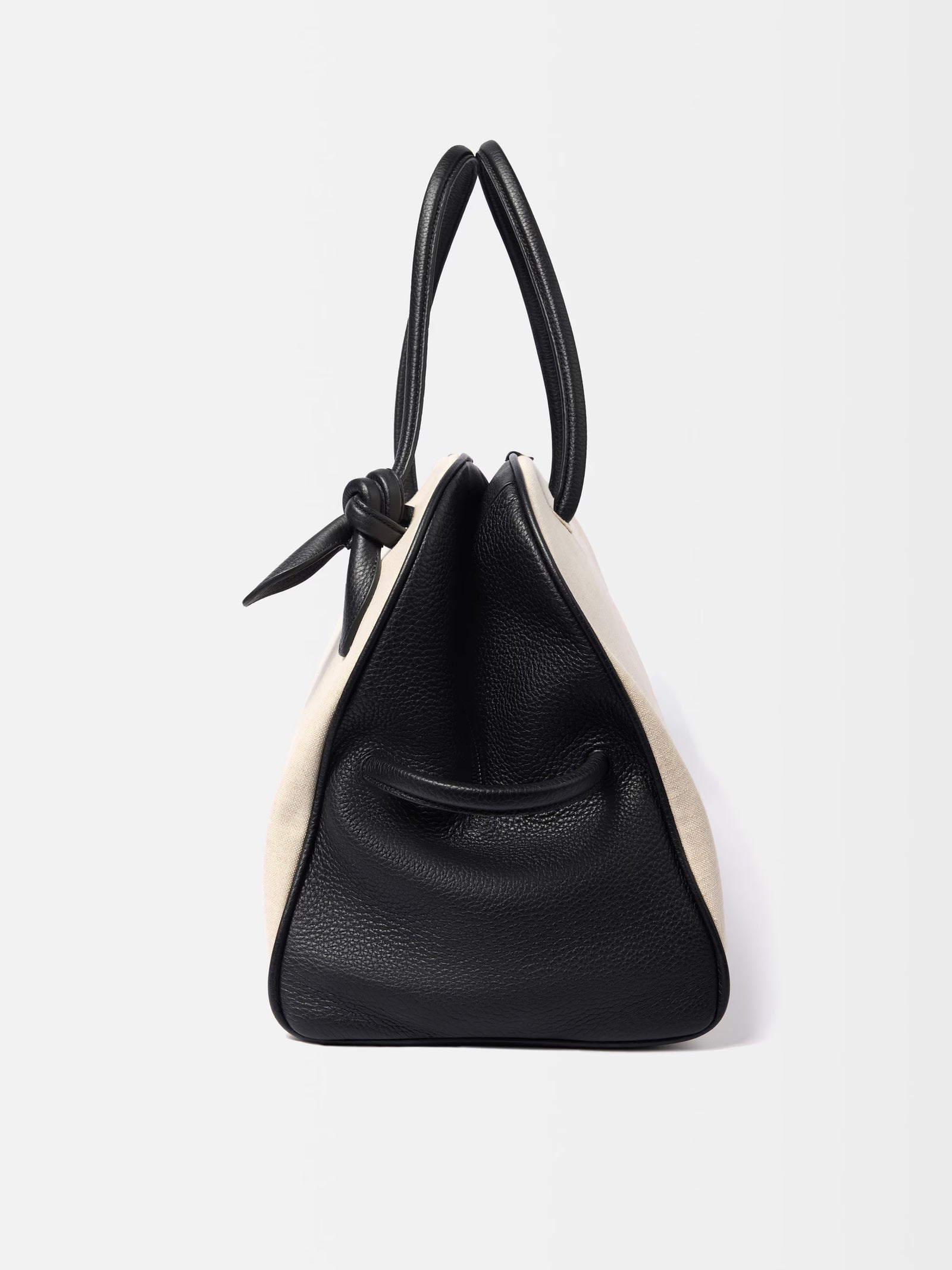 Jacquemus The Large Turismo Bag - Light Greige/Black