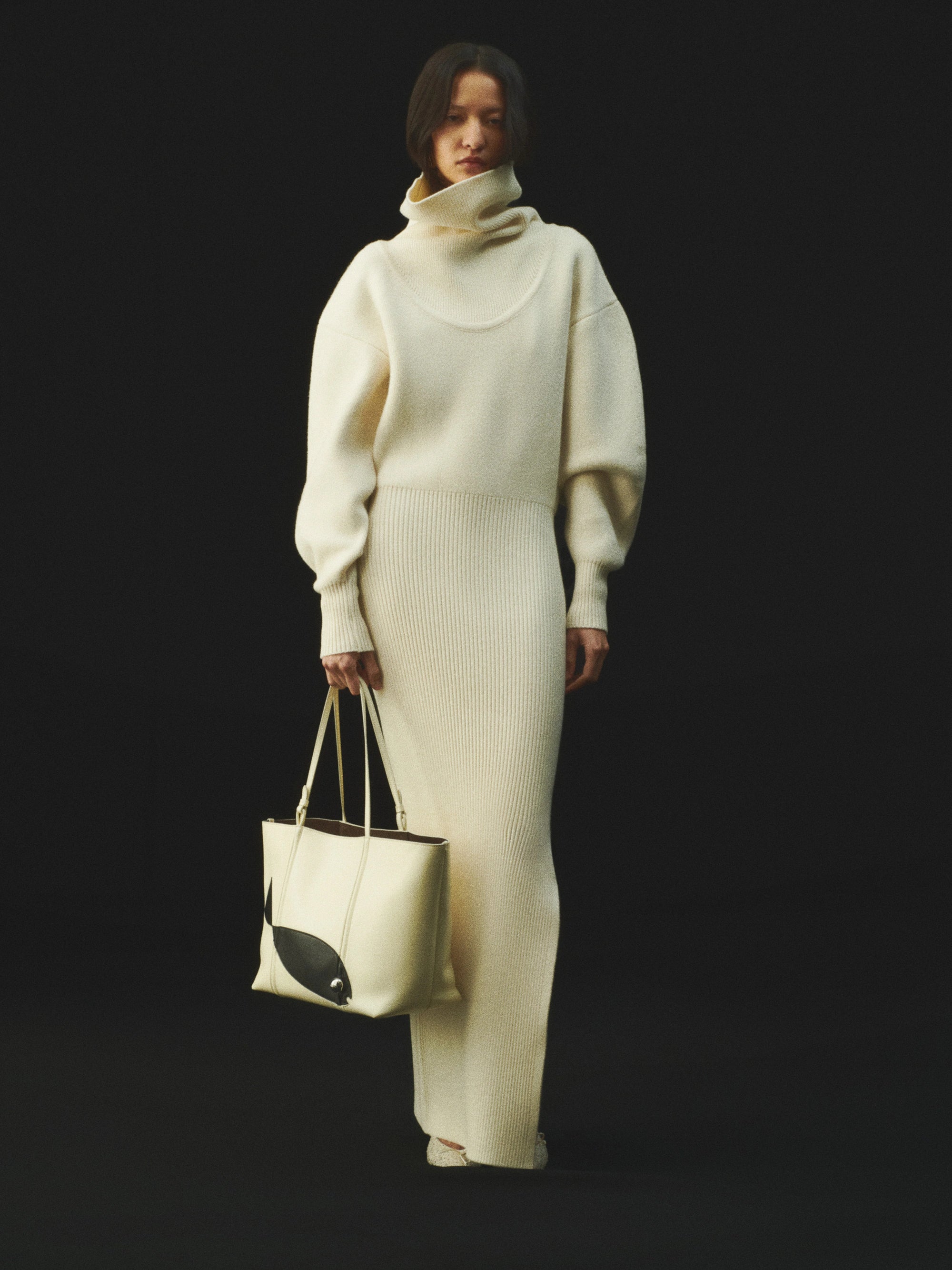 Jacquemus The Marino Bag - Dusty Yellow/Black Fish