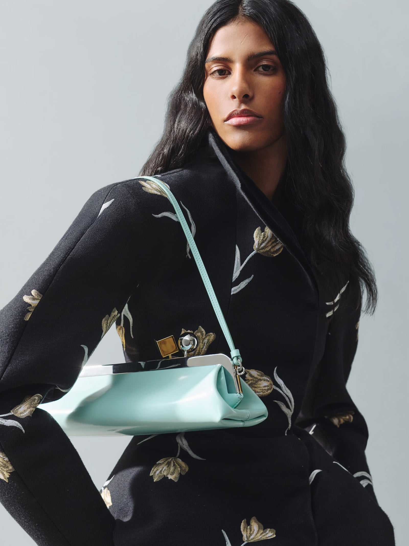 Jacquemus The Salon Clutch Bag - Aqua