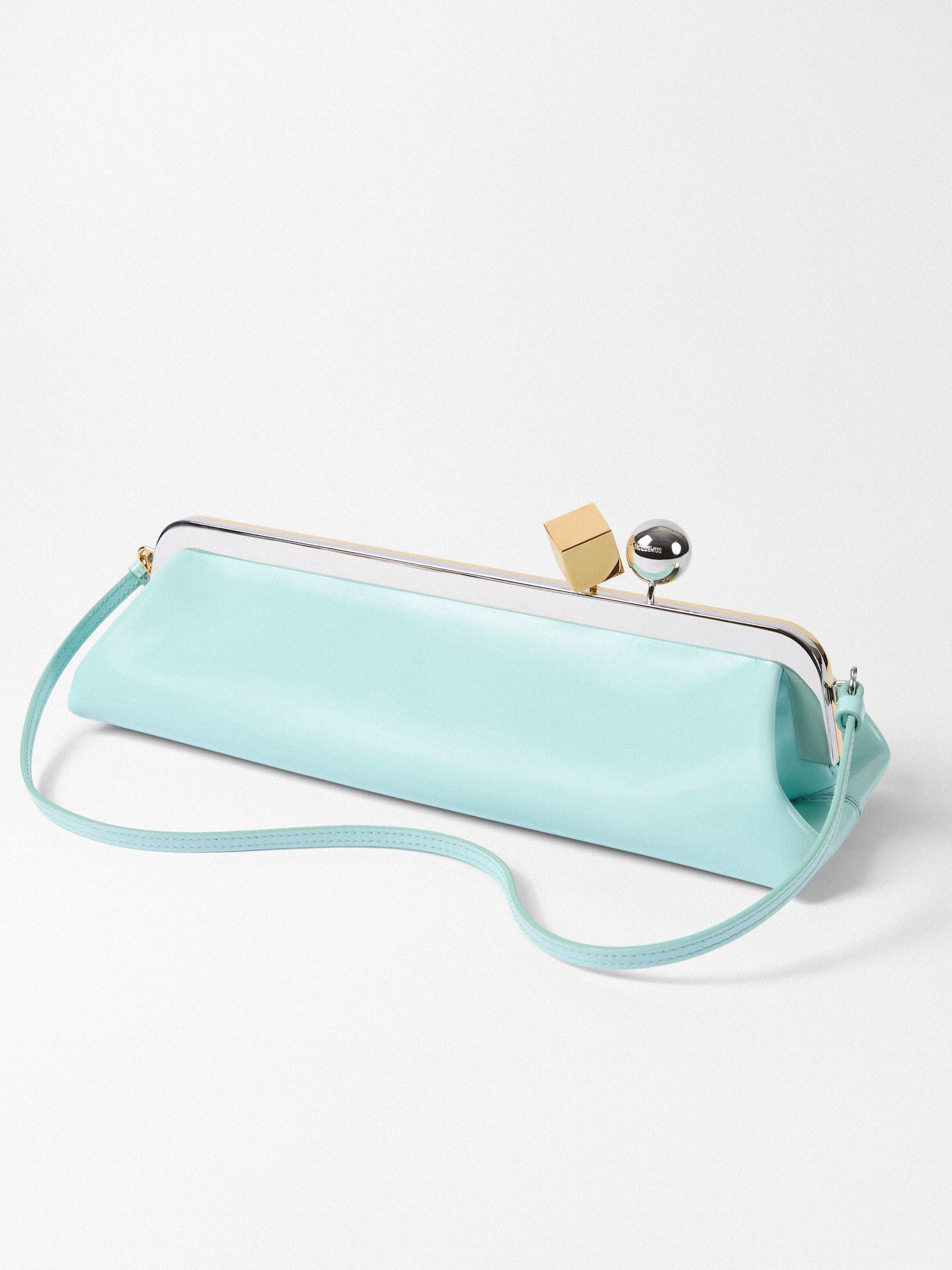 Jacquemus The Salon Clutch Bag - Aqua