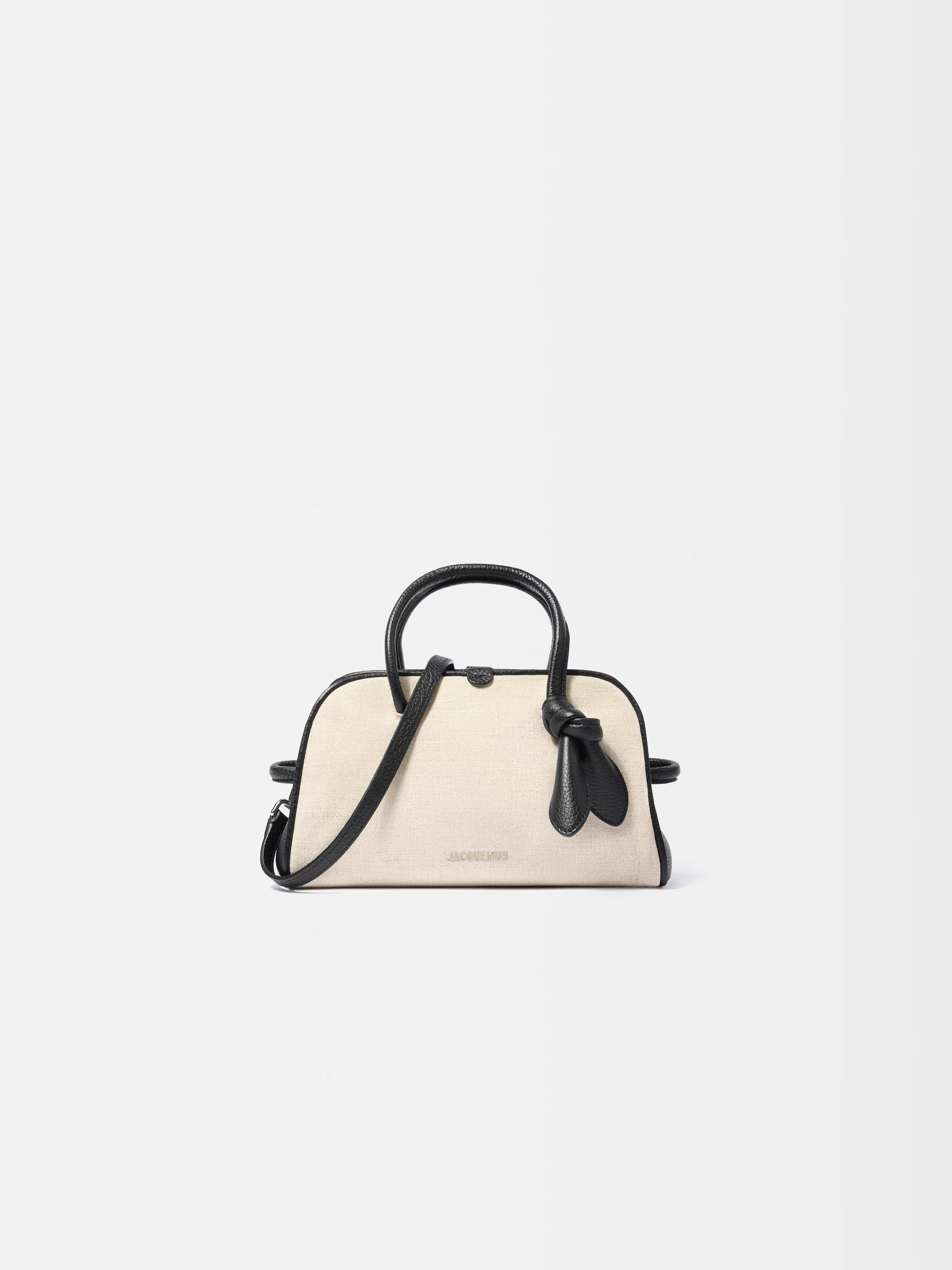 Jacquemus The Small Turismo Bag - Light Greige/Black