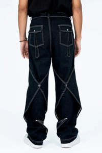 Kathnbenz Black Baggy Denim Pants - The Block Rockin