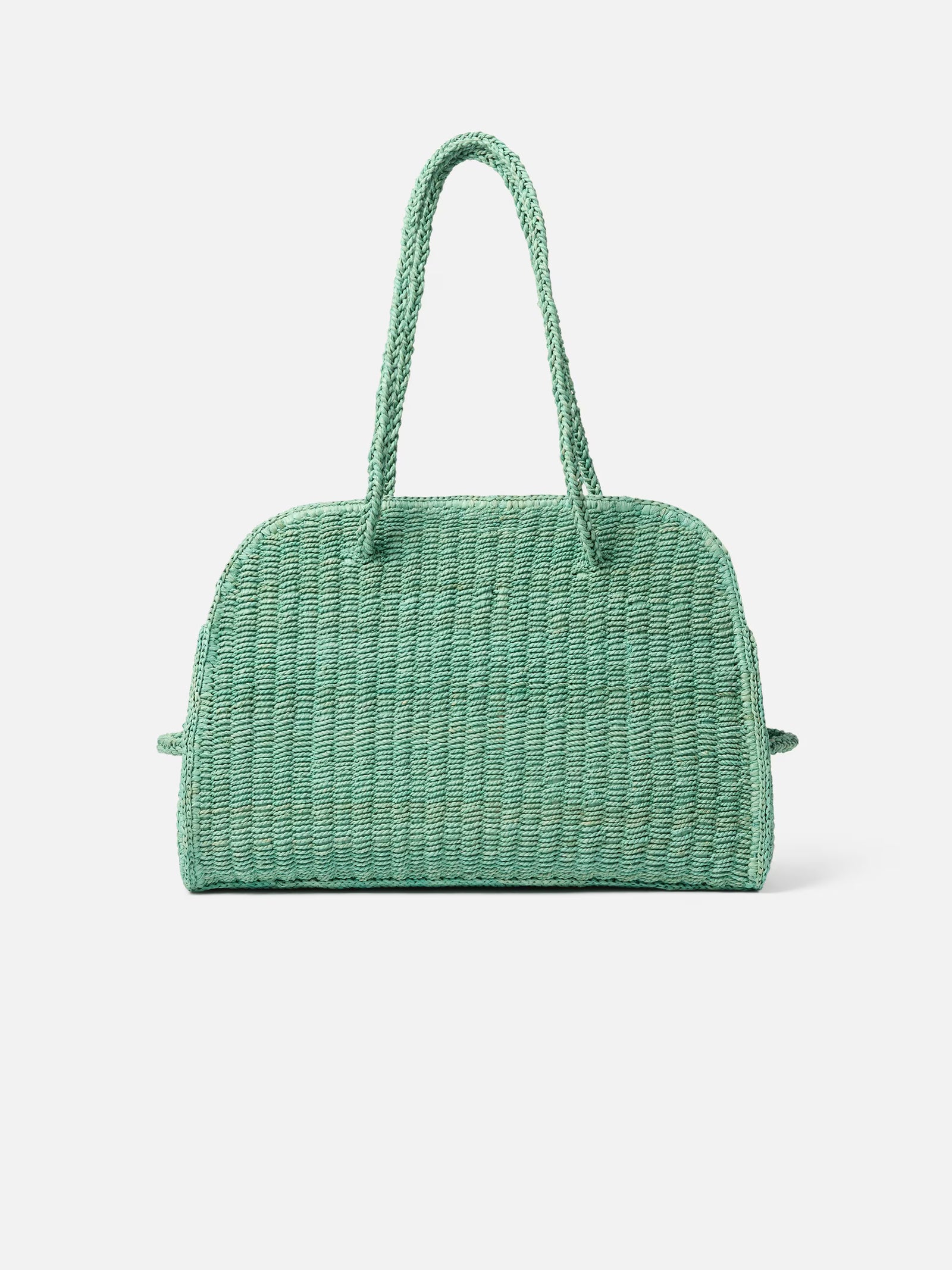 Jacquemus The Raffia Turismo Bag - Turquoise