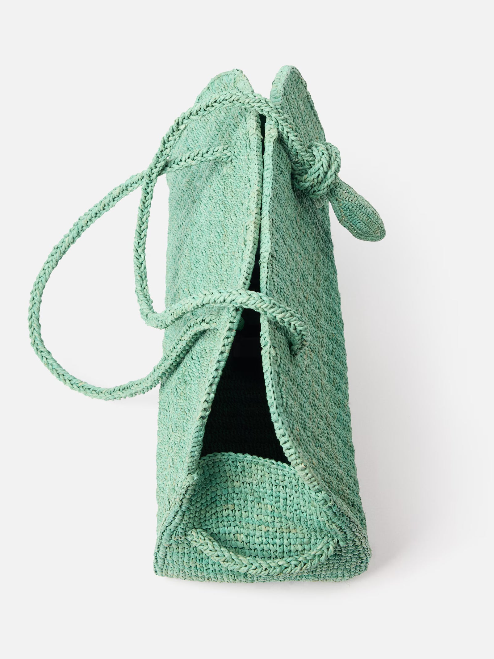 Jacquemus The Raffia Turismo Bag - Turquoise