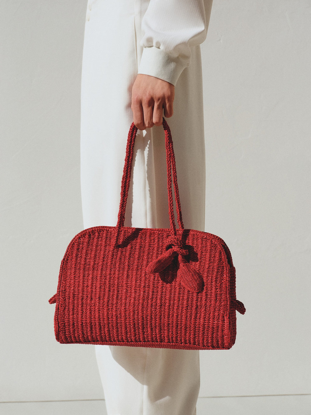 Jacquemus The Raffia Turismo Bag - Red
