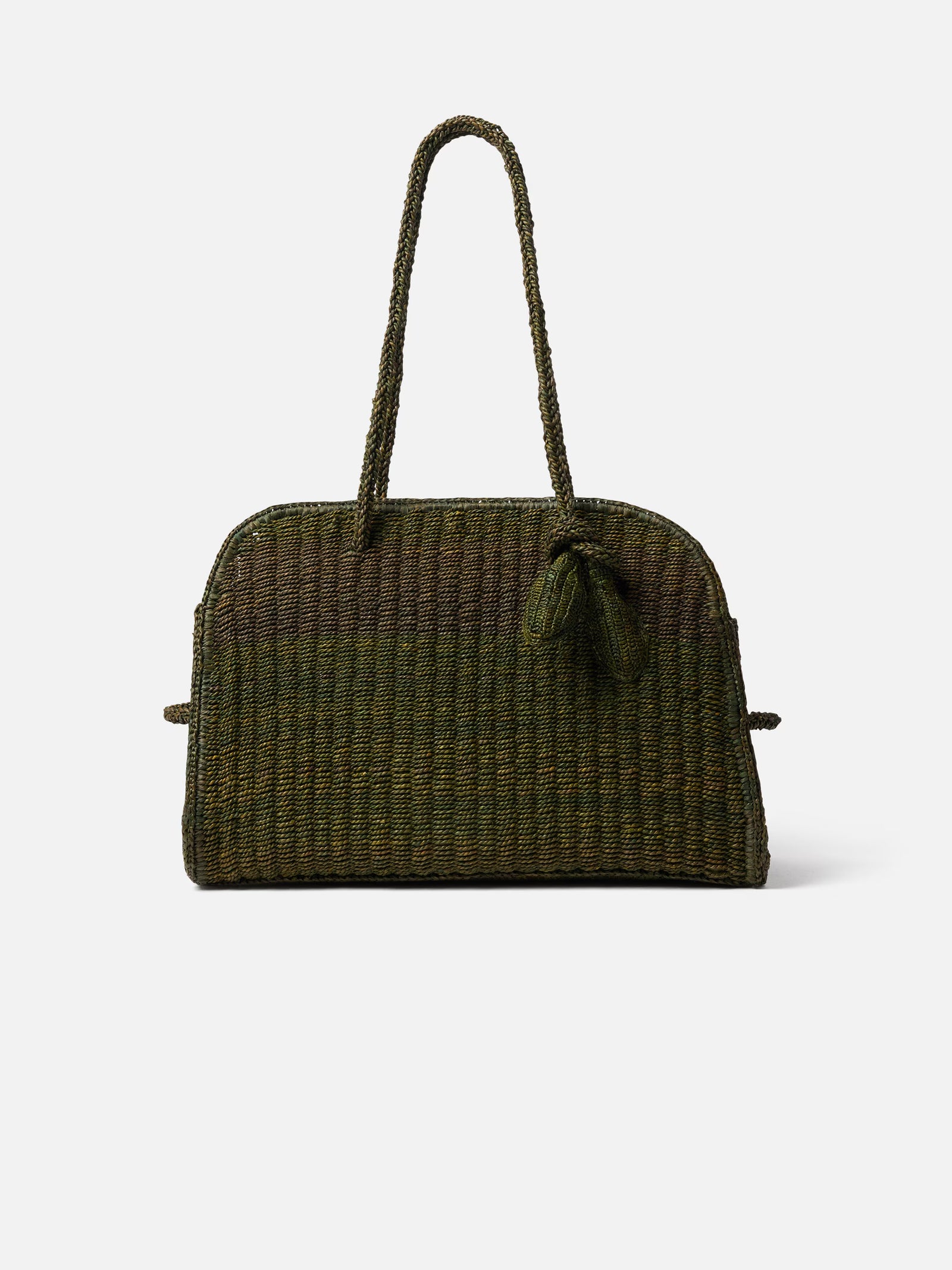Jacquemus The Raffia Turismo Bag - Dark Green
