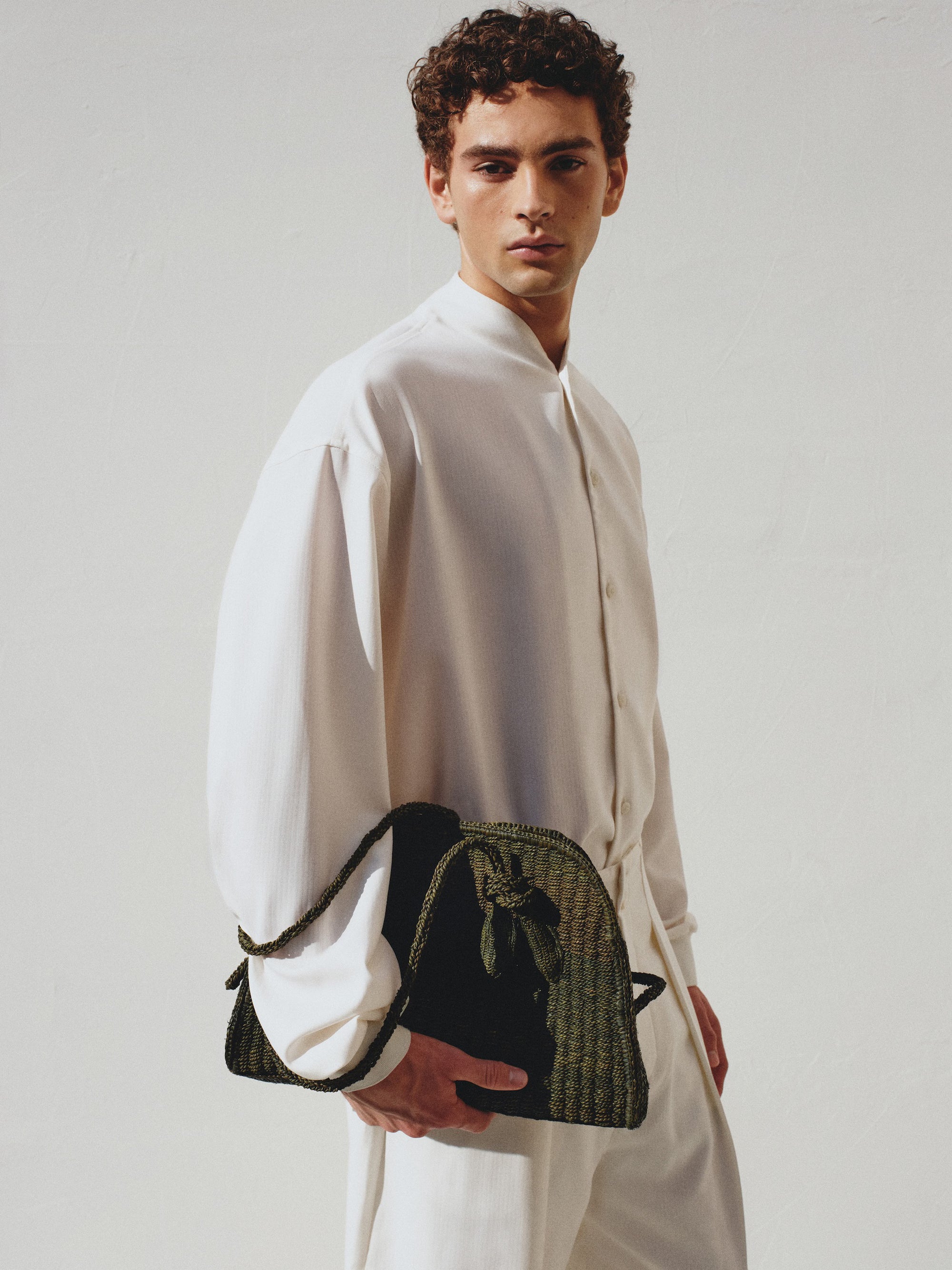 Jacquemus The Raffia Turismo Bag - Dark Green
