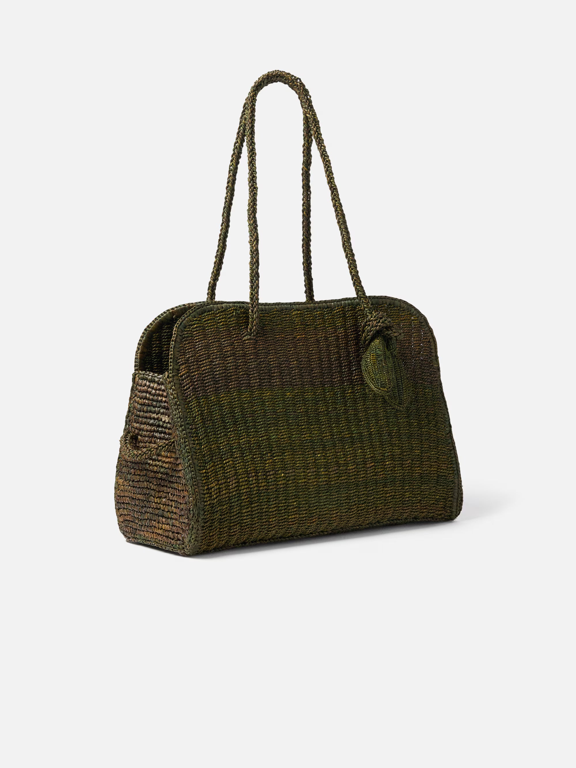 Jacquemus The Raffia Turismo Bag - Dark Green
