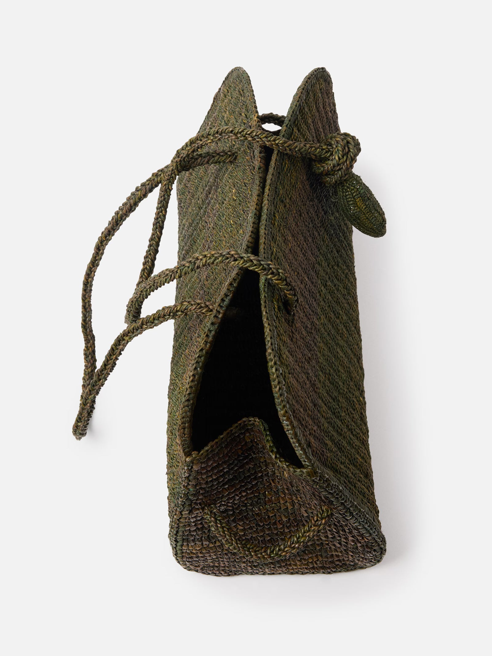 Jacquemus The Raffia Turismo Bag - Dark Green