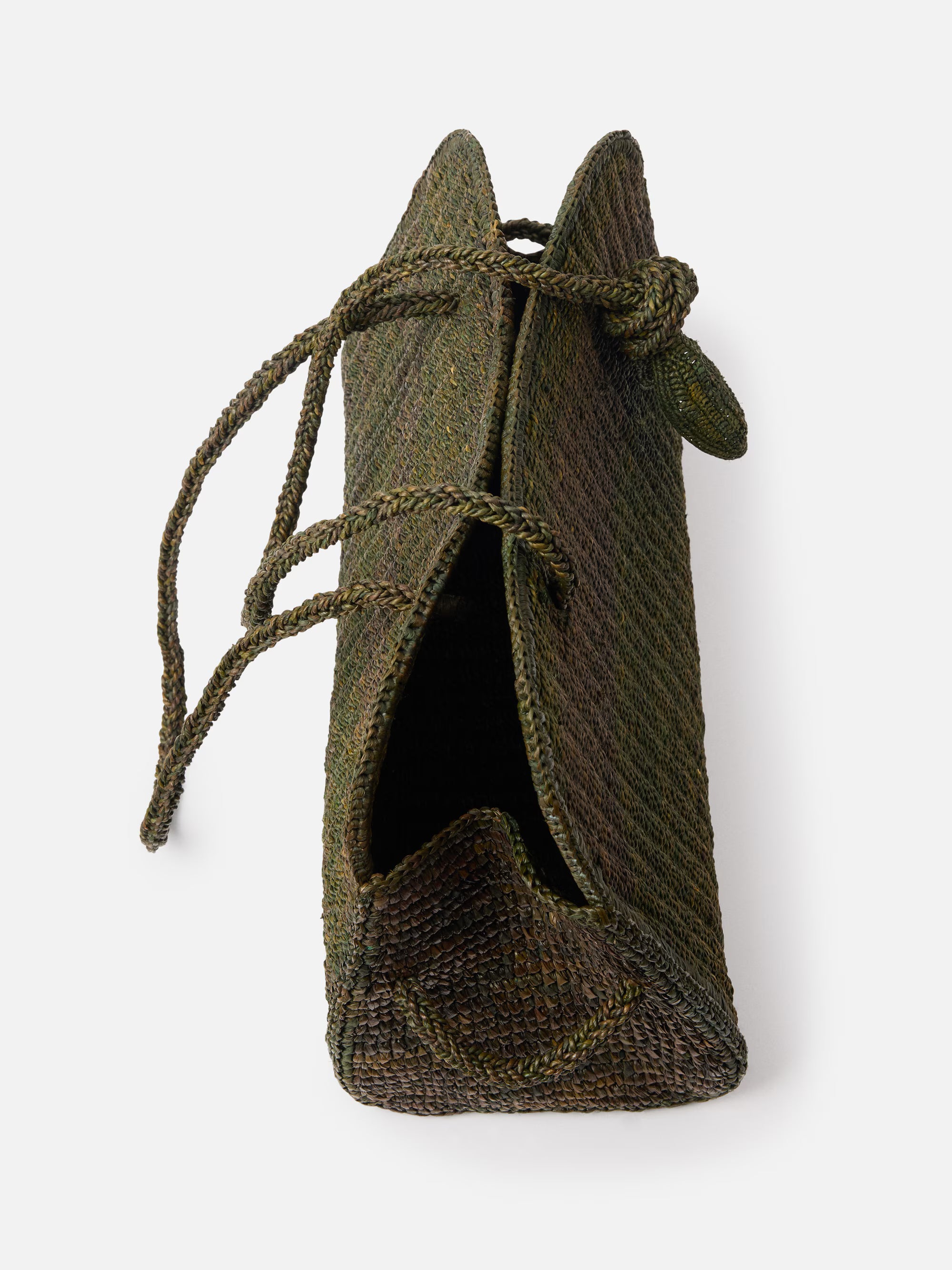 Jacquemus The Raffia Turismo Bag - Dark Green