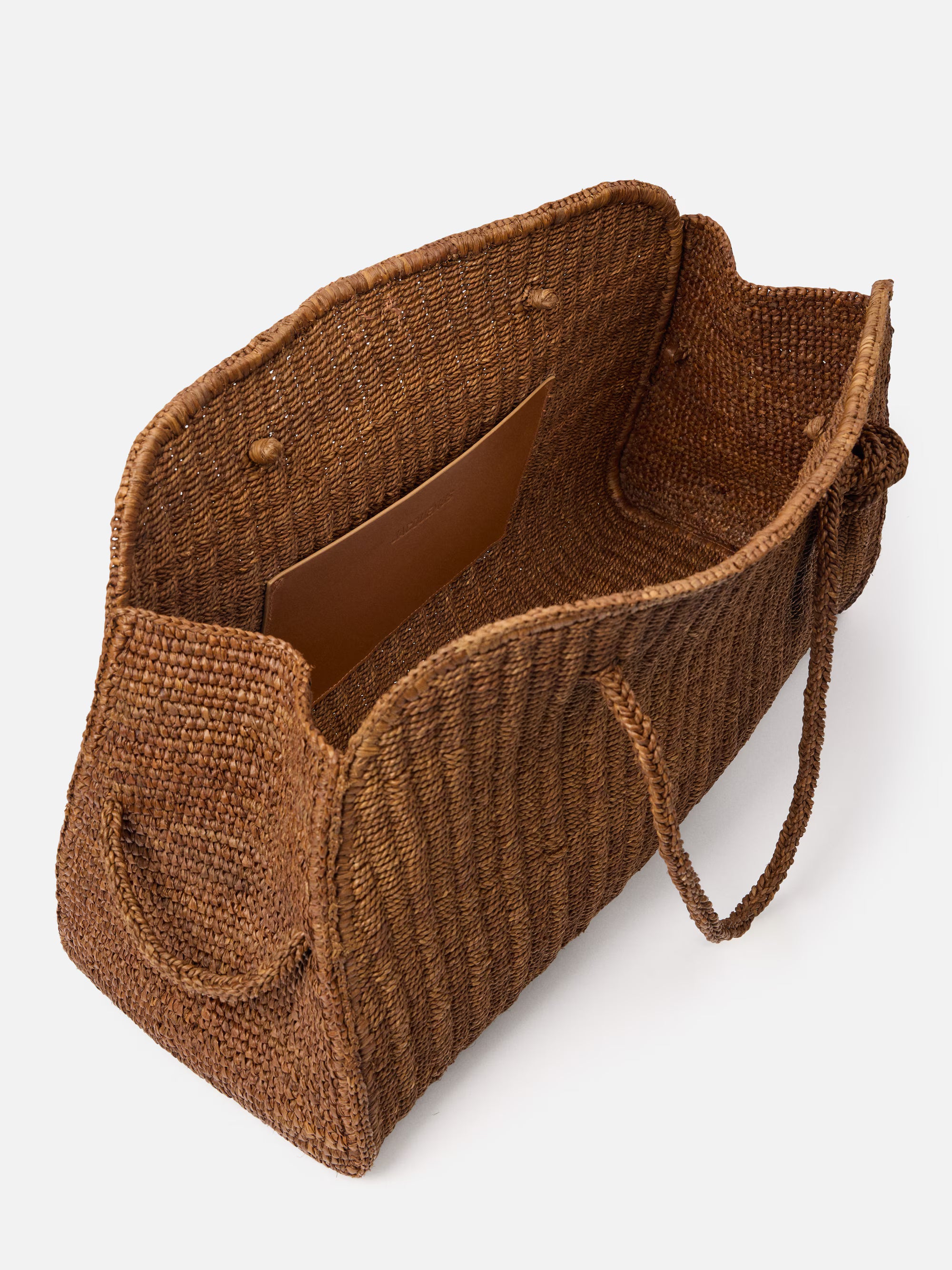 Jacquemus The Large Raffia Turismo Bag - Camel