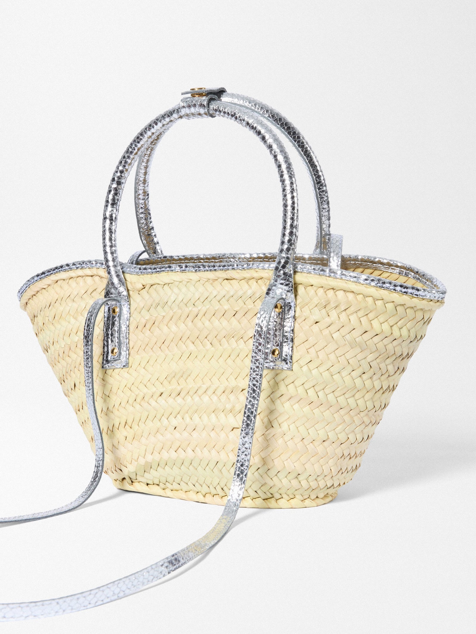 Jacquemus The Small Soli Basket Bag - Silver