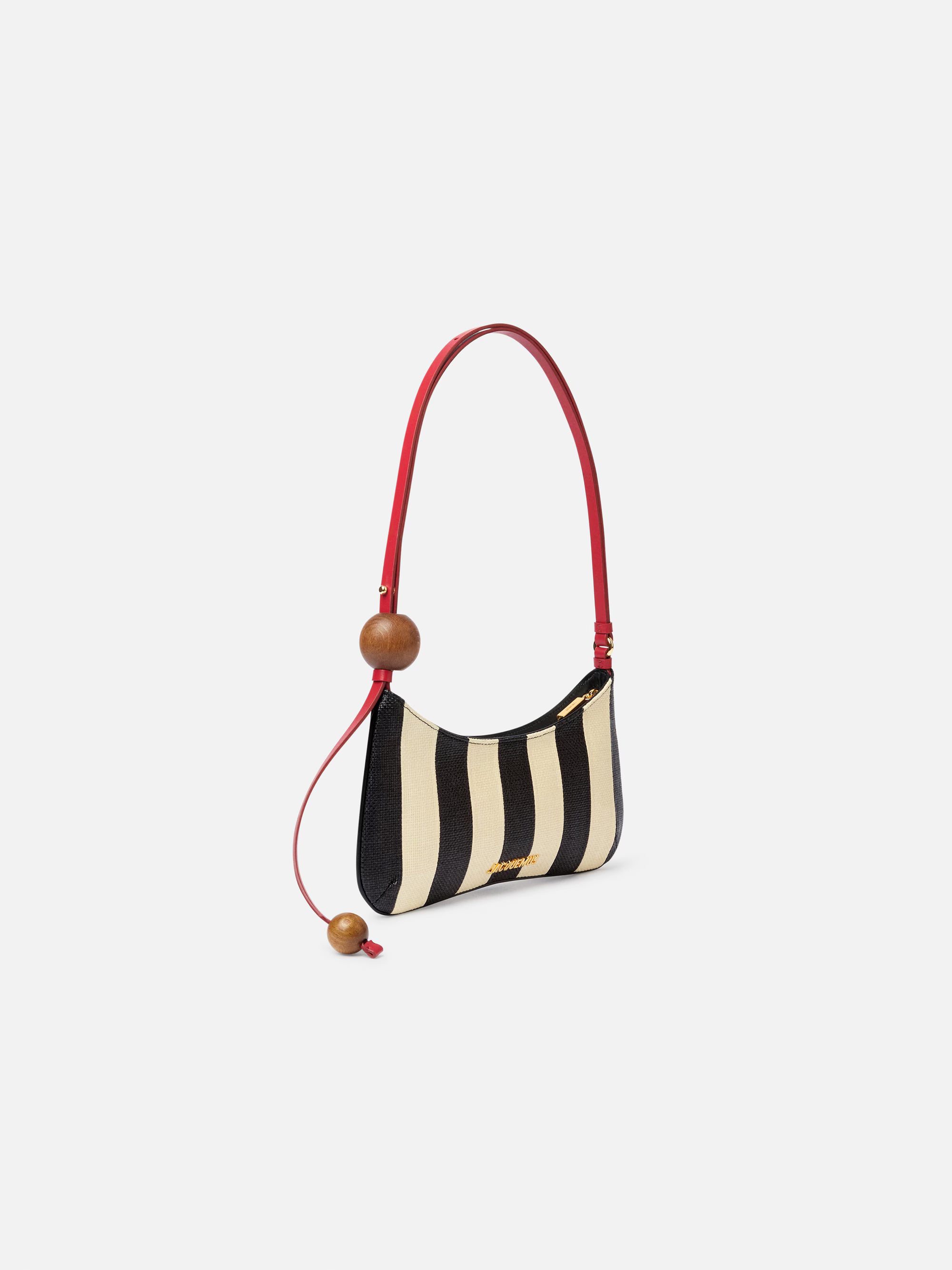 Jacquemus The Bisou Perle Bag - Natural/Black