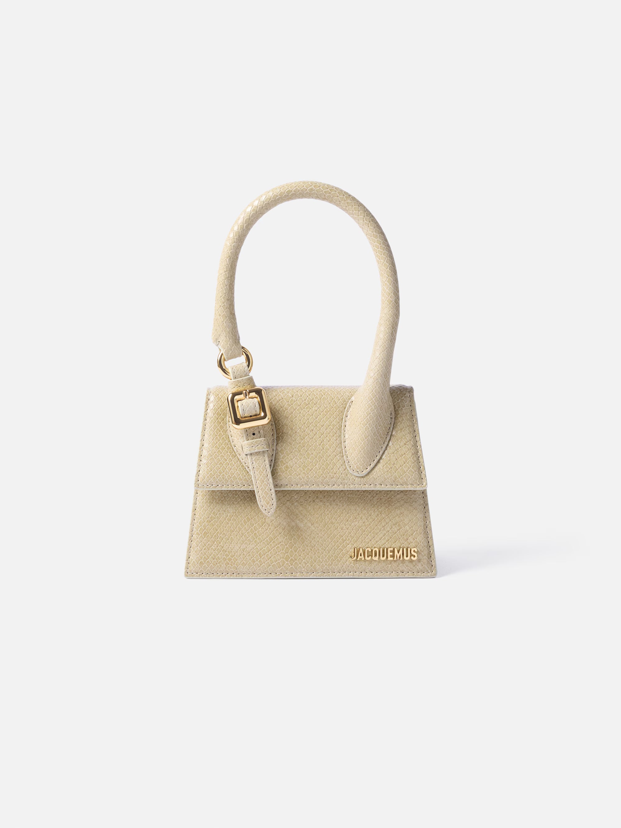 Jacquemus The Medium Chiquito Bag with Buckle - Light Beige