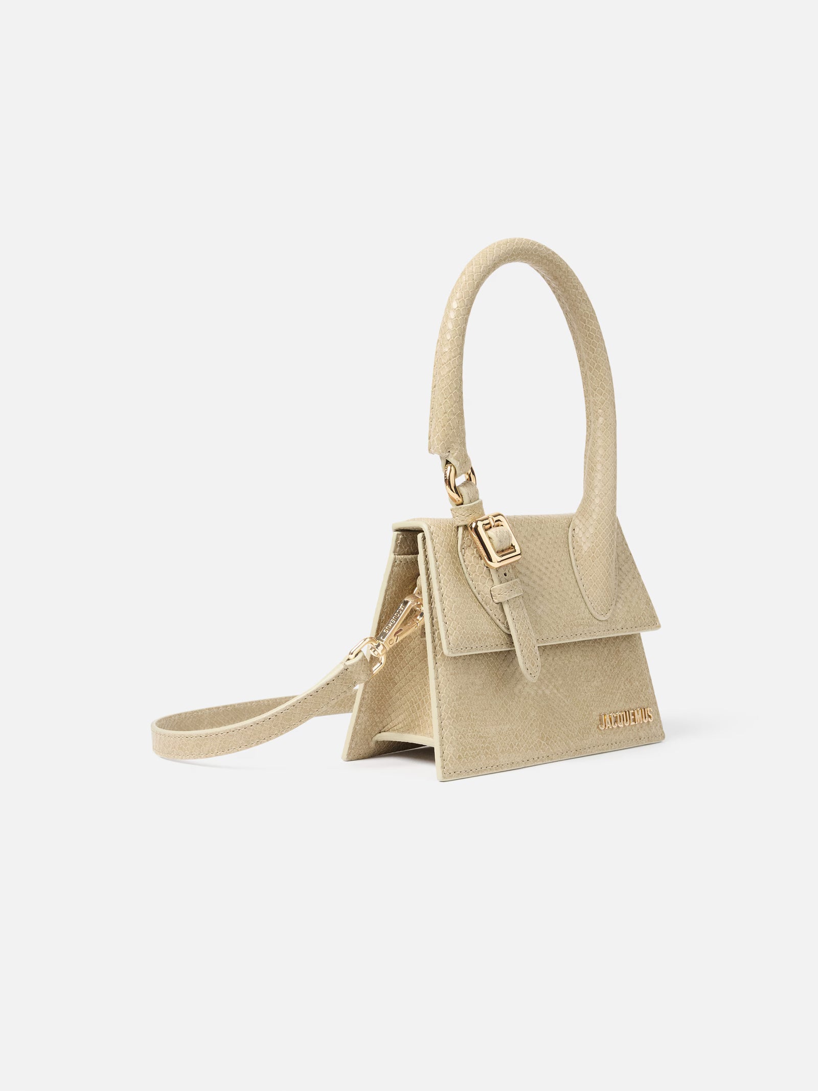 Jacquemus The Medium Chiquito Bag with Buckle - Light Beige