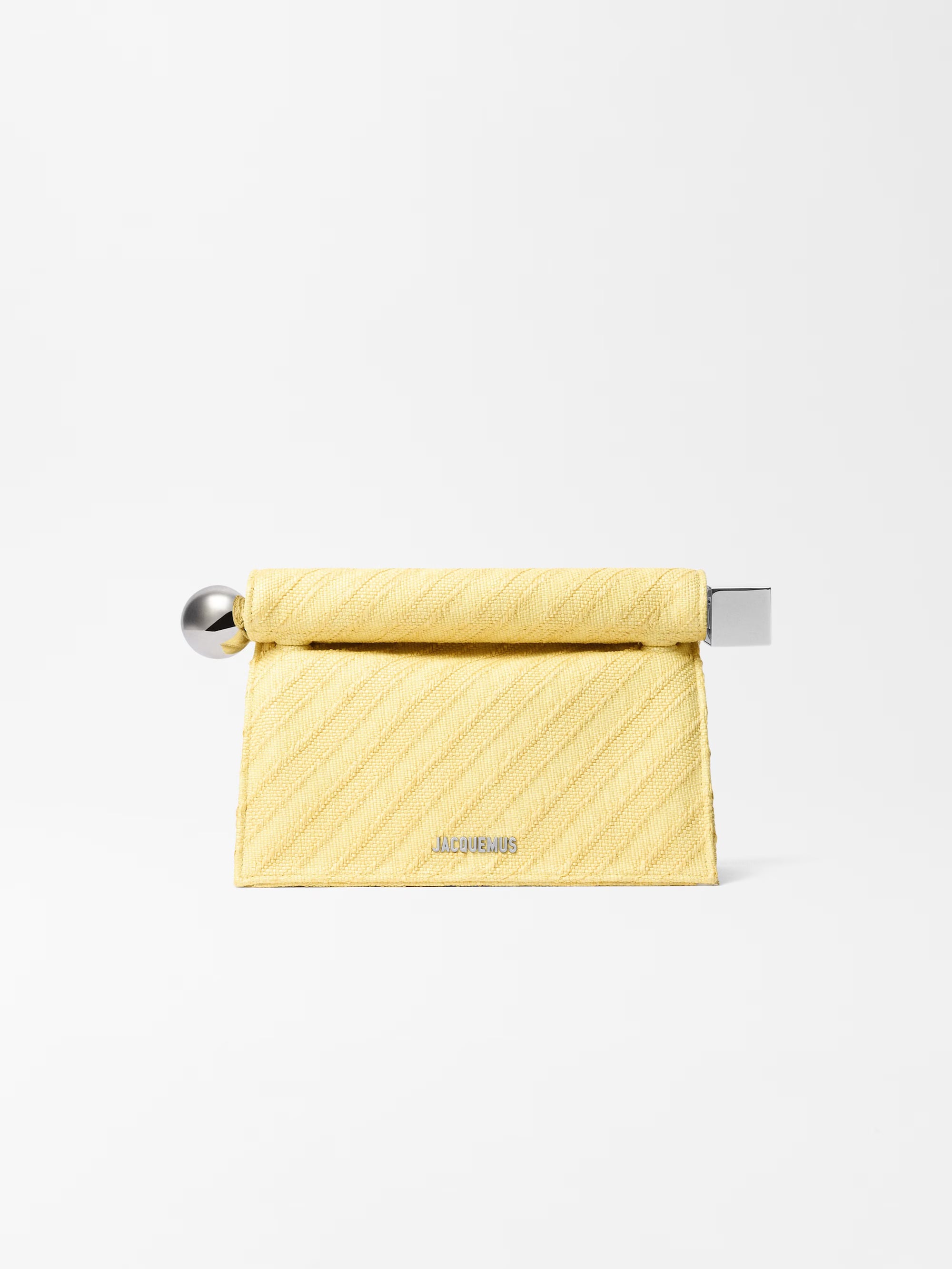 Jacquemus The Rond Carré Clutch Bag - Light Yellow