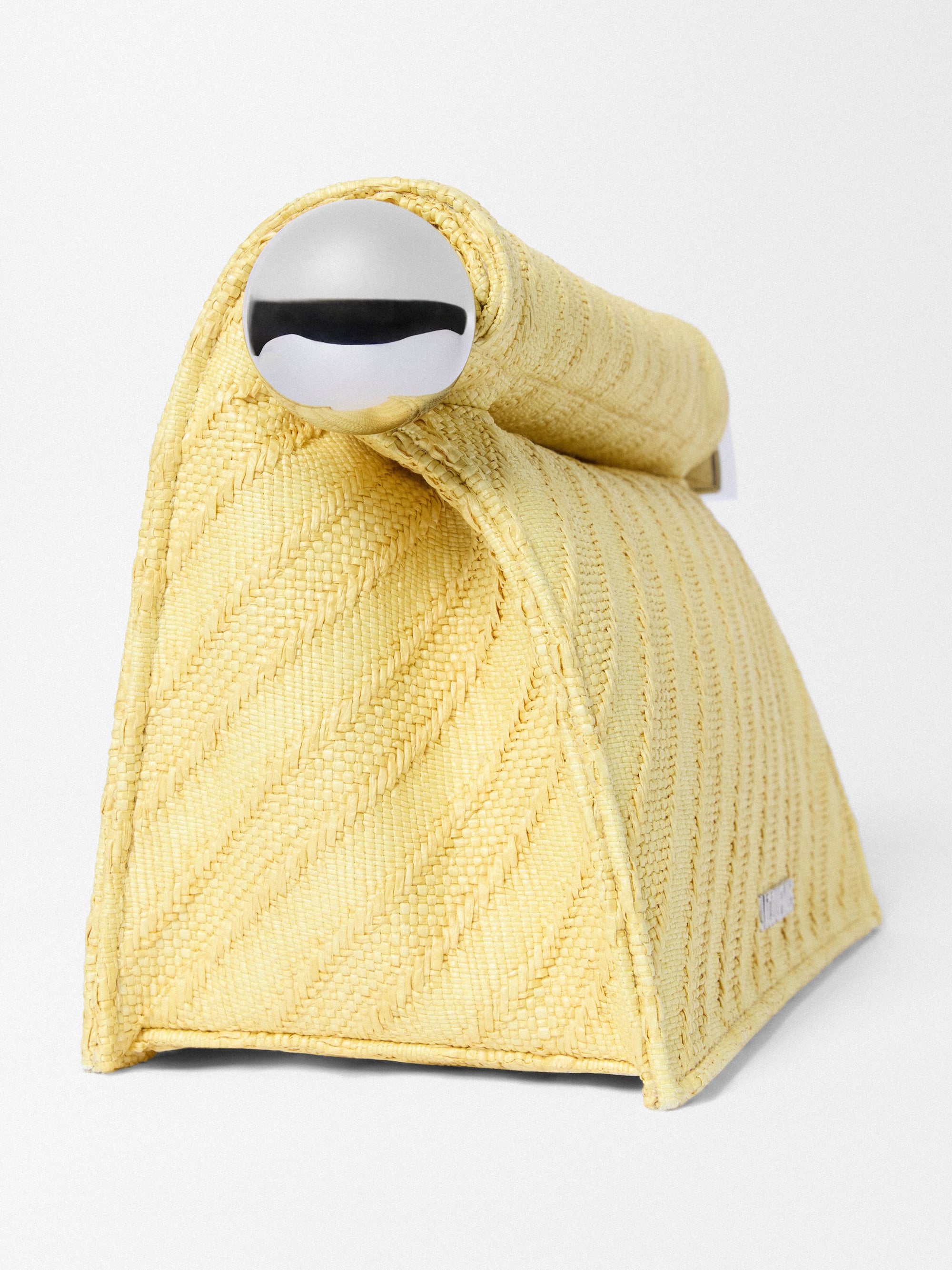 Jacquemus The Rond Carré Clutch Bag - Light Yellow
