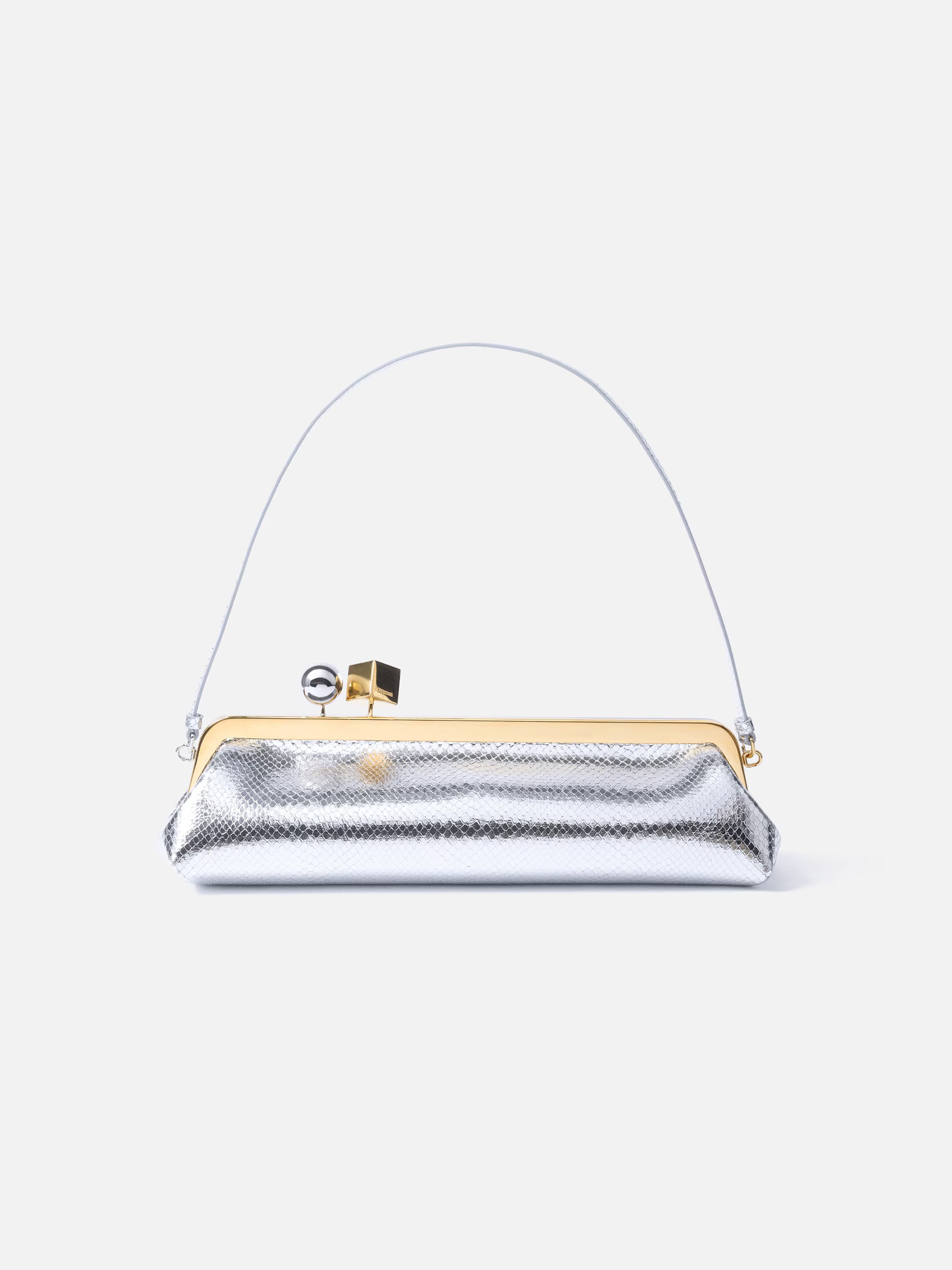 Jacquemus The Salon Clutch Bag - Silver