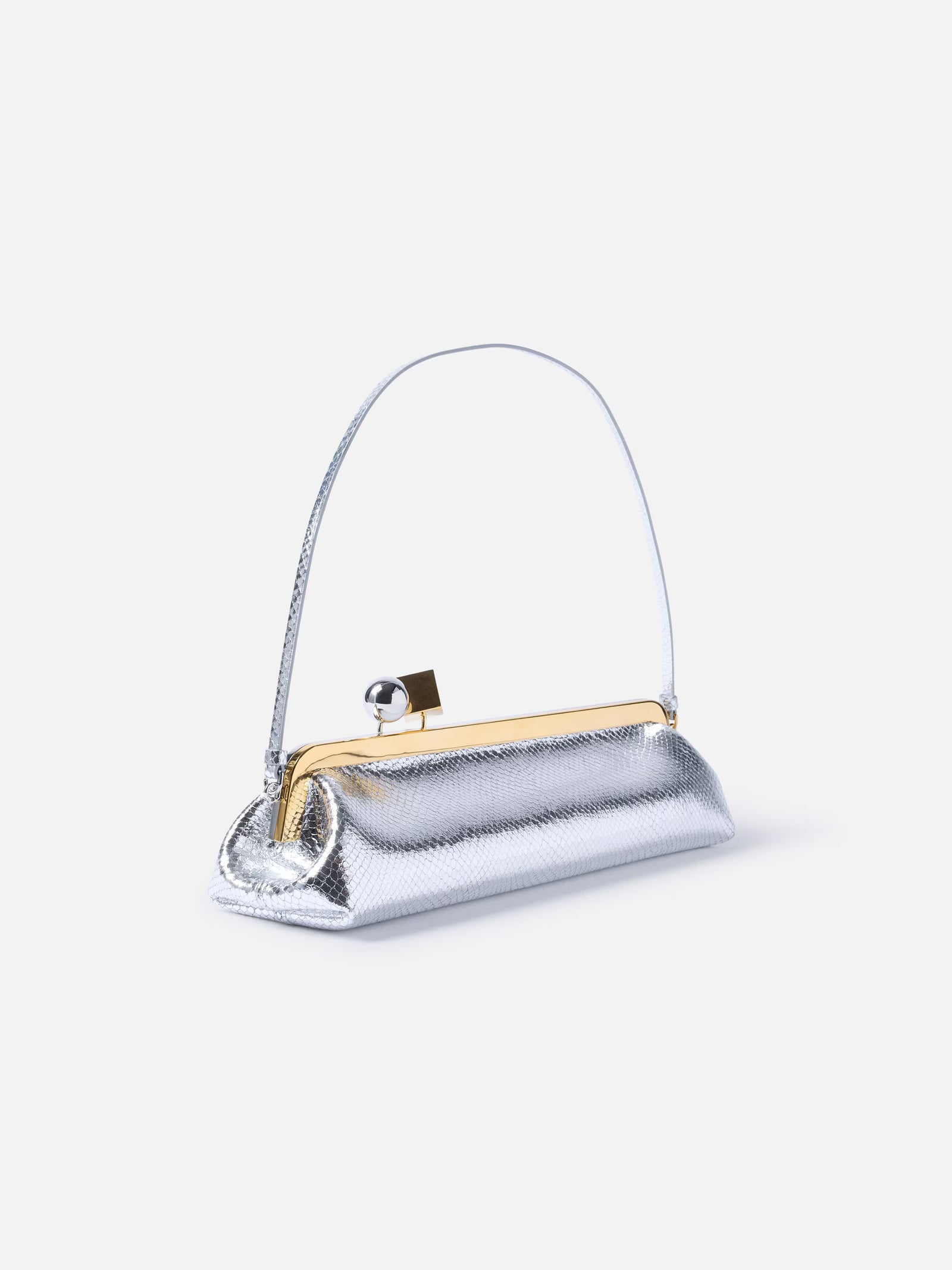 Jacquemus The Salon Clutch Bag - Silver
