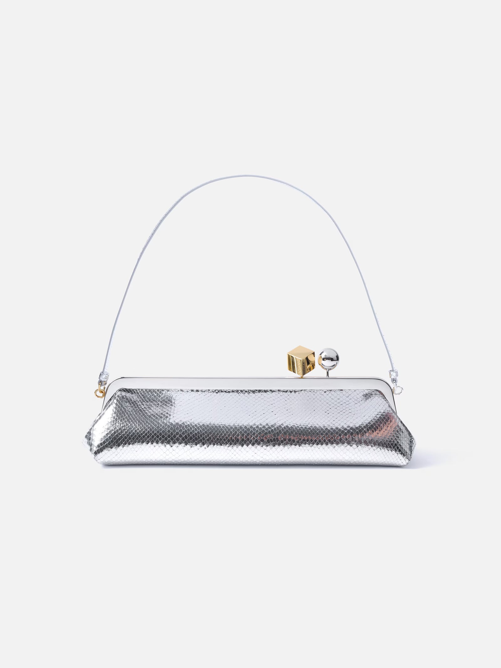 Jacquemus The Salon Clutch Bag - Silver